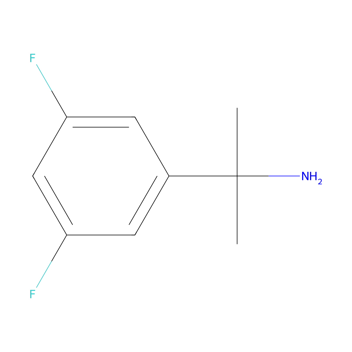 2-(3,5-Difluorophenyl)propan-2-amine molecular structure, CAS 130416-51-2