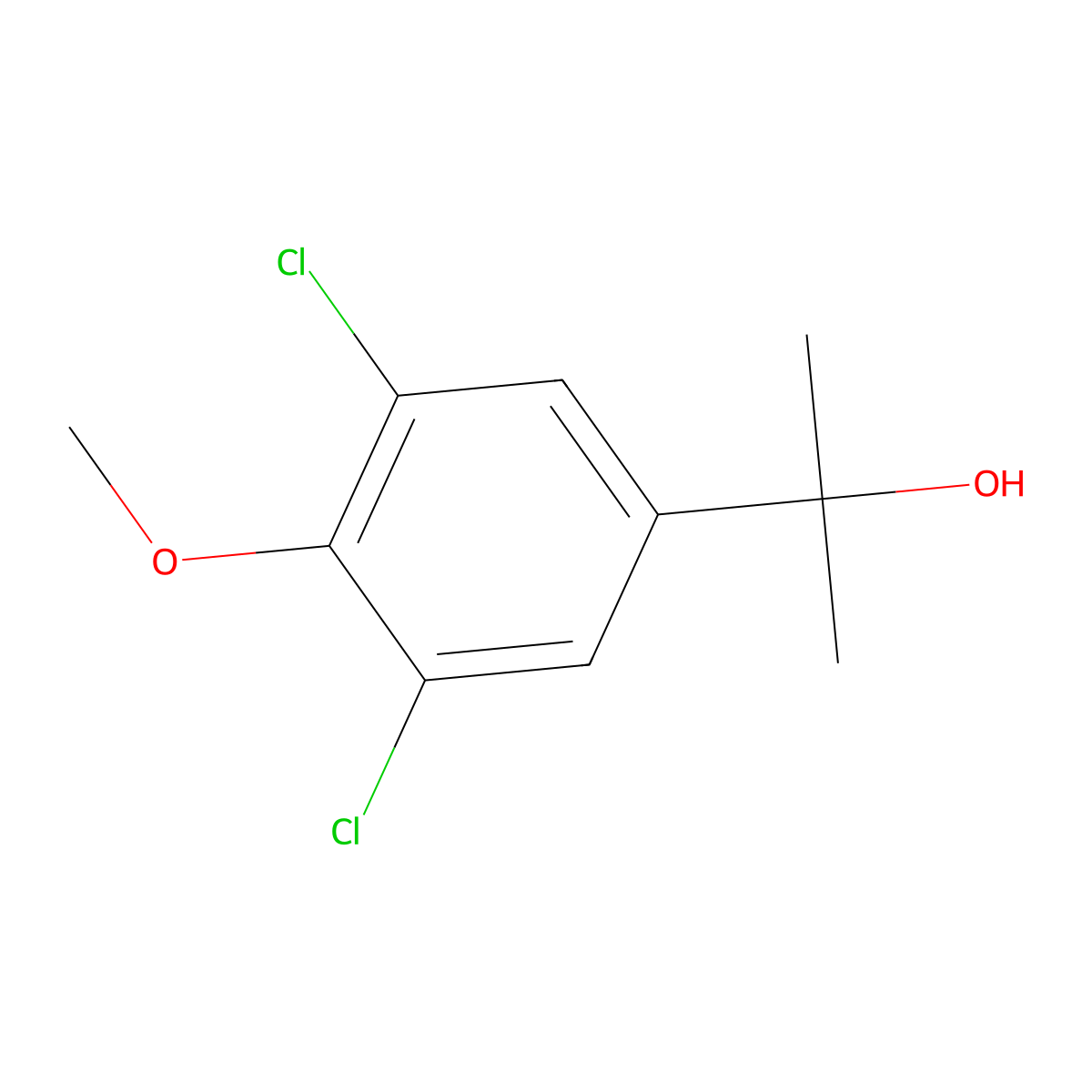 2-(3,5-Dichloro-4-methoxyphenyl)propan-2-ol molecular structure, CAS 130416-57-8