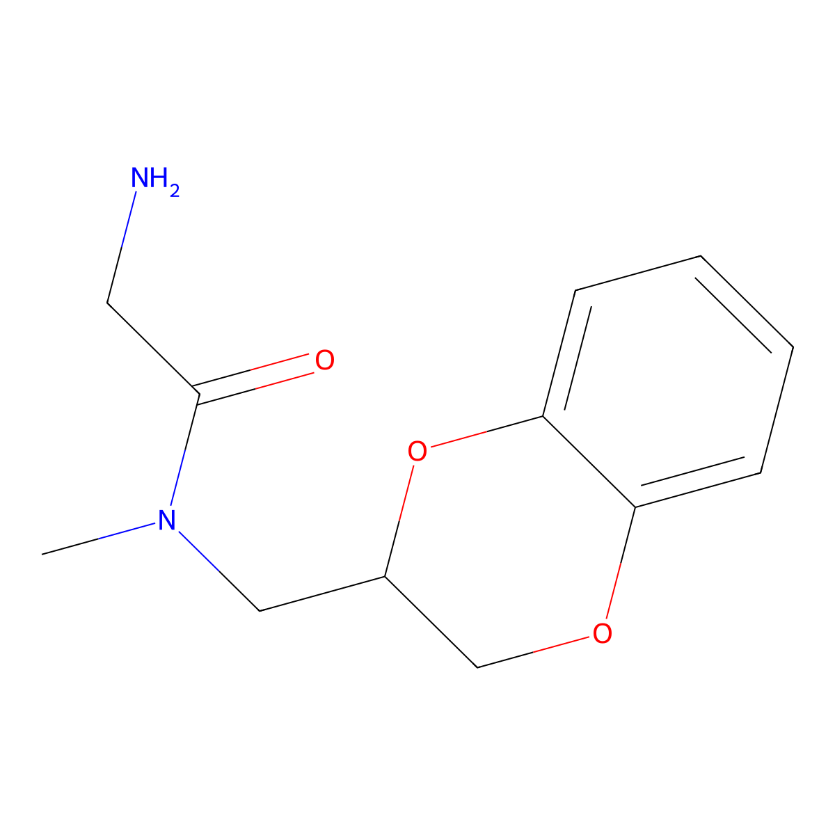 2-Amino-N-(2,3-dihydro-benzo[1,4]dioxin-2-ylmethyl)-N-methyl-acetamide molecular structure, CAS 1304224-16-5