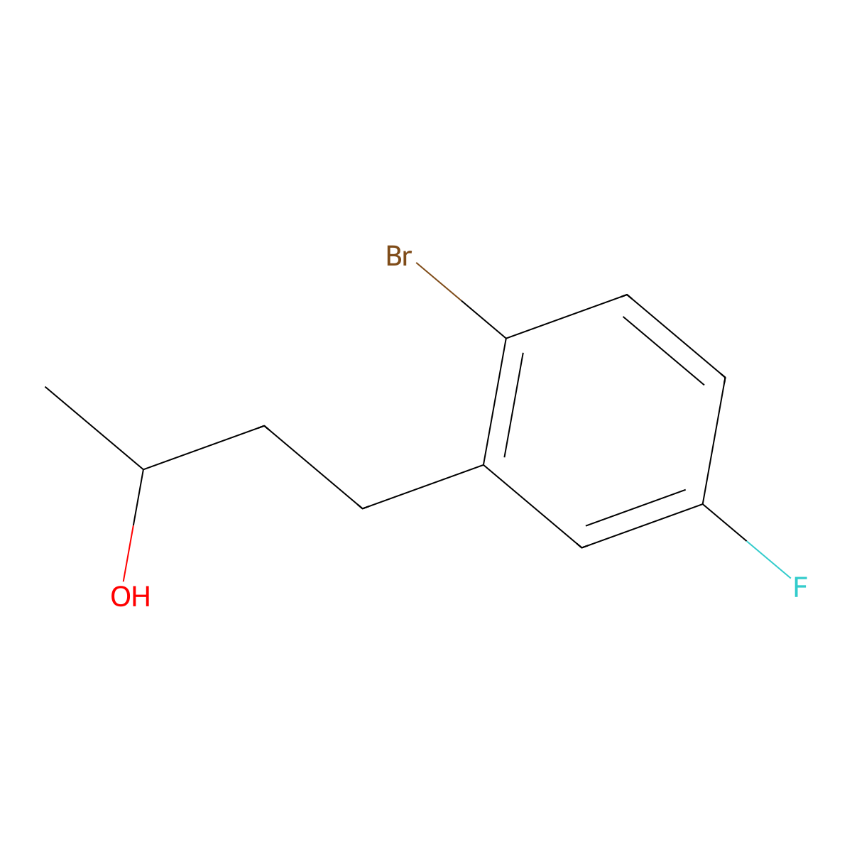 4-(2-Bromo-5-fluorophenyl)butan-2-ol molecular structure, CAS 1304292-97-4