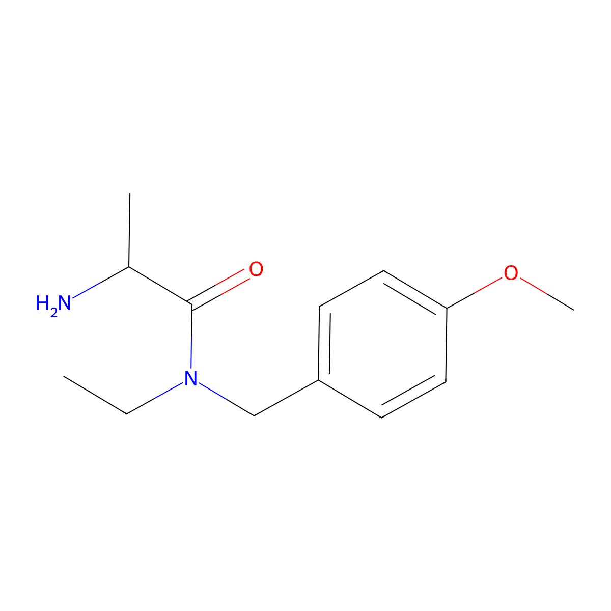 (S)-2-Amino-N-ethyl-N-(4-methoxy-benzyl)-propionamide molecular structure, CAS 1304397-03-2