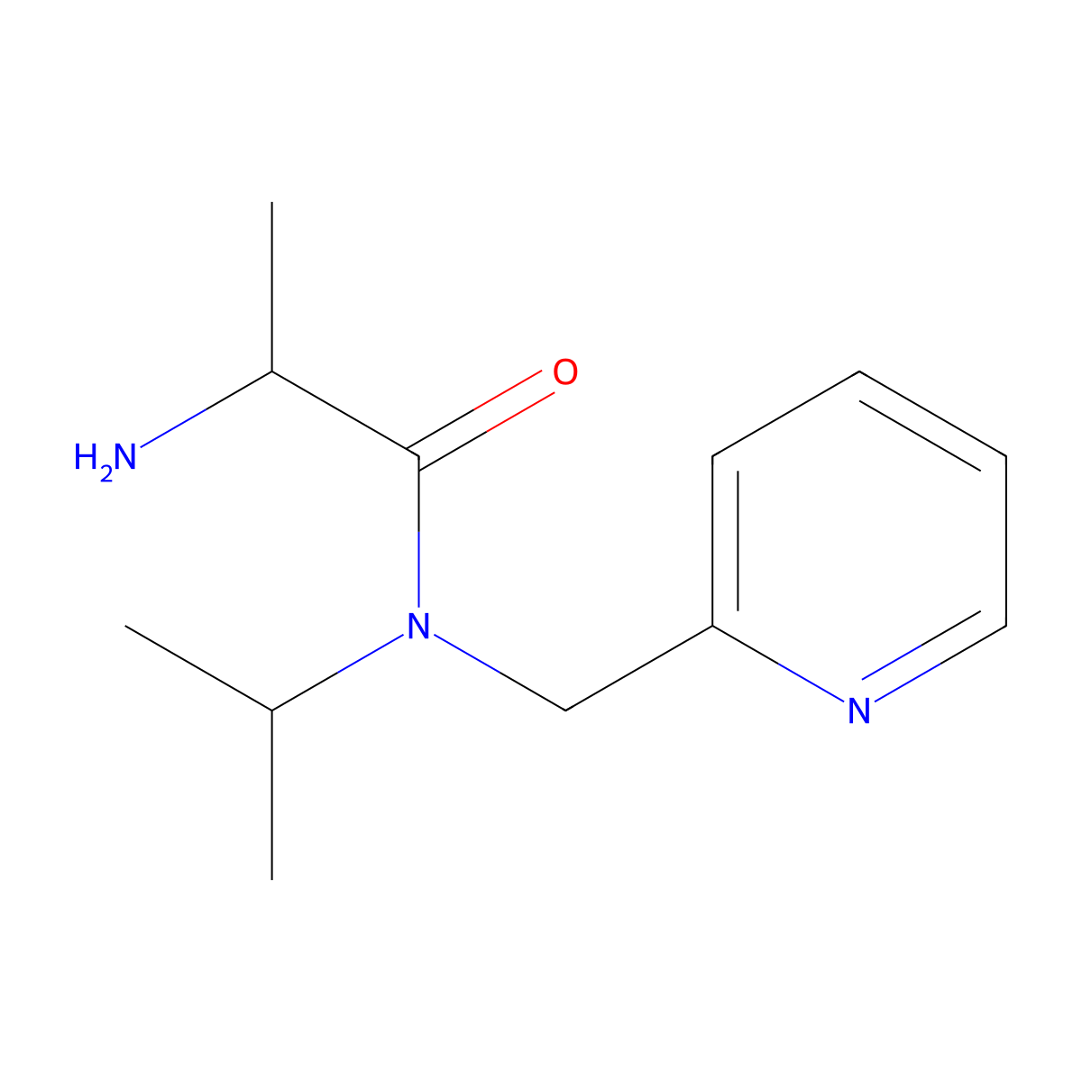 (S)-2-Amino-N-isopropyl-N-pyridin-2-ylmethyl-propionamide molecular structure, CAS 1304397-08-7