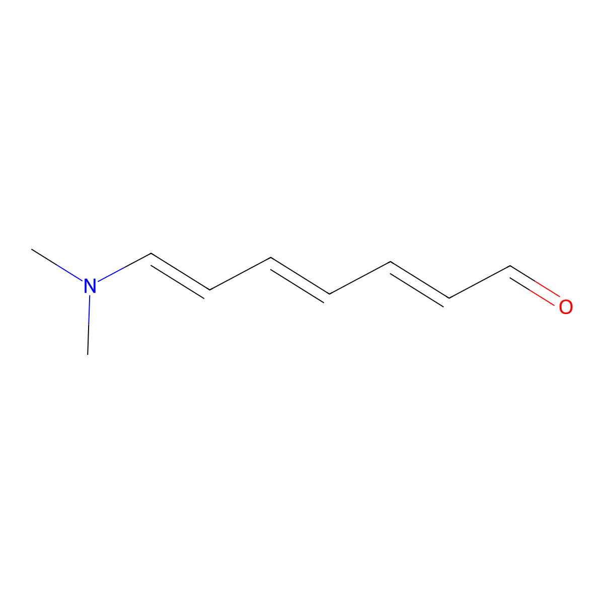 7-(Dimethylamino)hepta-2,4,6-trienal molecular structure, CAS 13044-92-3