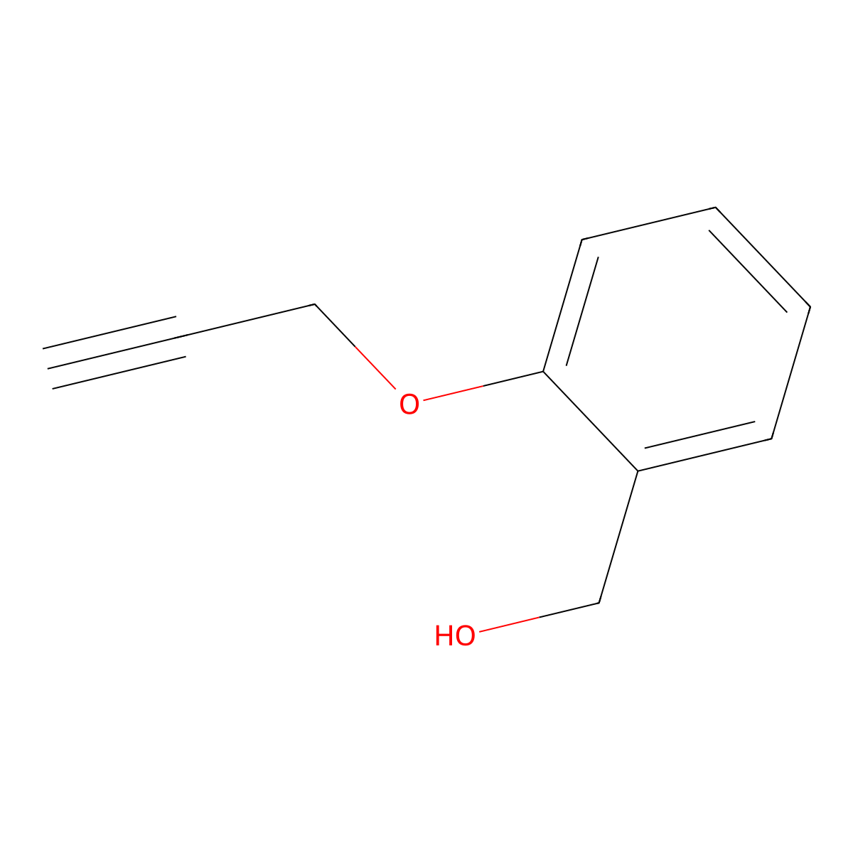 [2-(2-Propynyloxy)phenyl]methanol molecular structure, CAS 130441-68-8