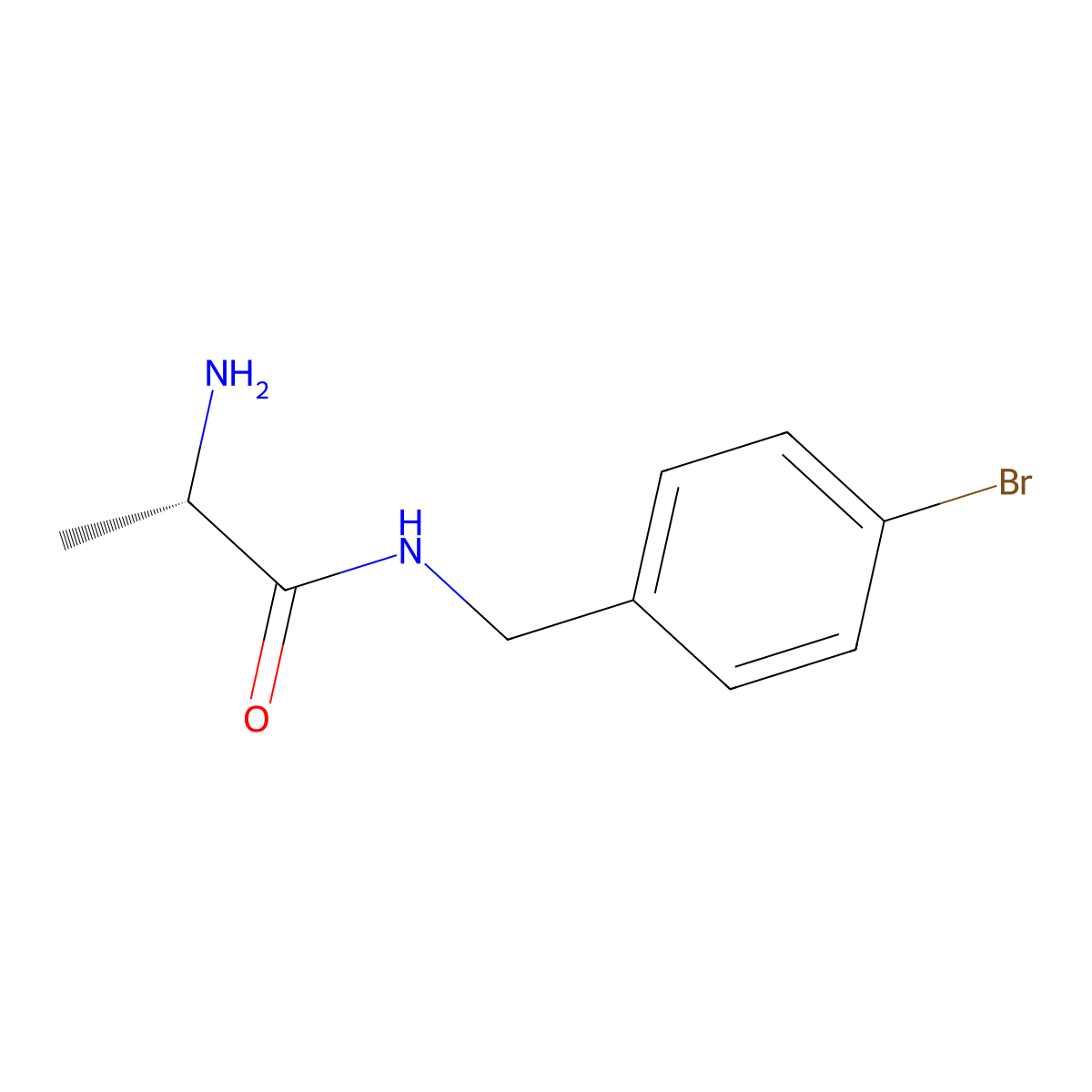 (S)-2-Amino-N-(4-bromo-benzyl)-propionamide molecular structure, CAS 1304416-25-8