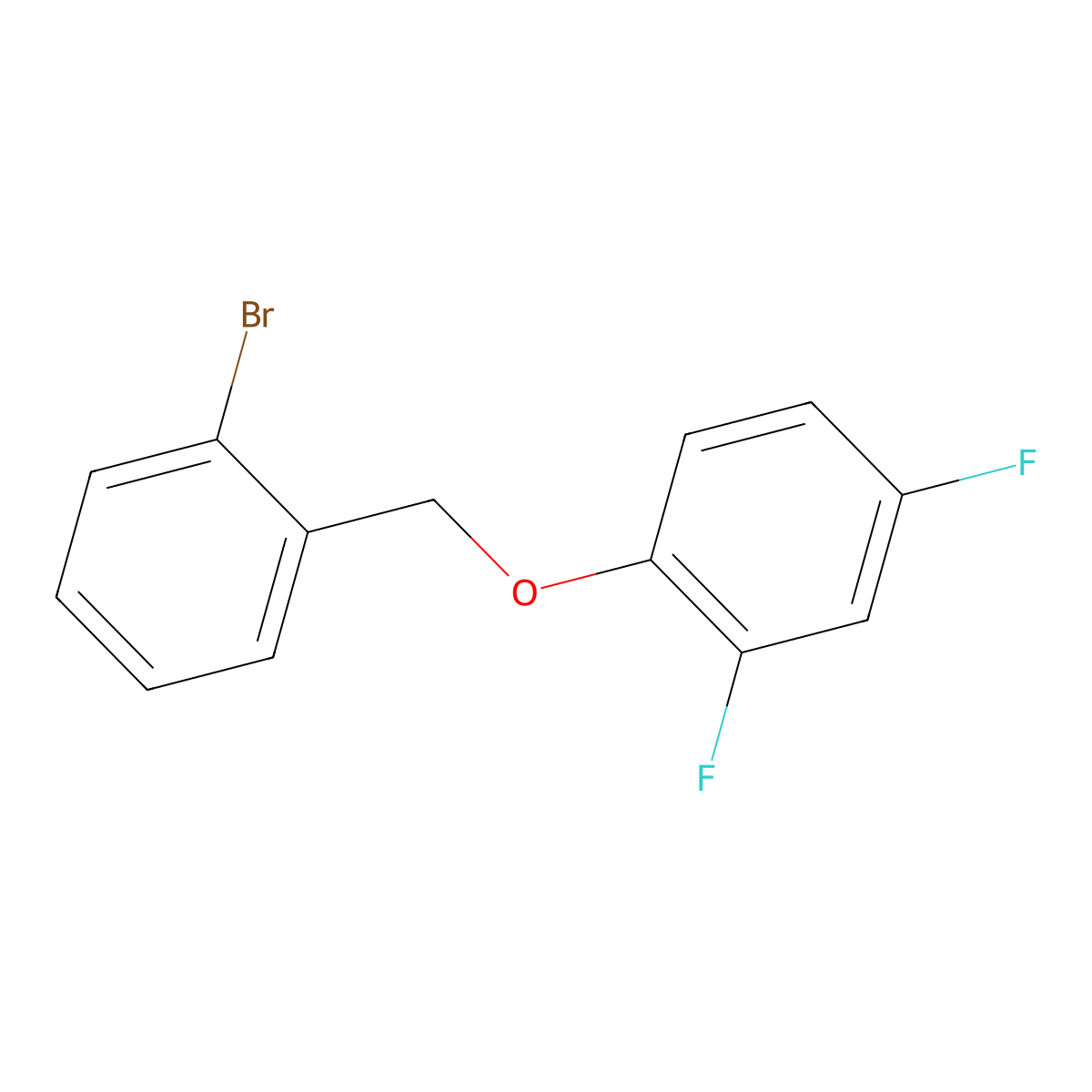 2-Bromobenzyl-(2,4-difluorophenyl)ether molecular structure, CAS 1304491-84-6