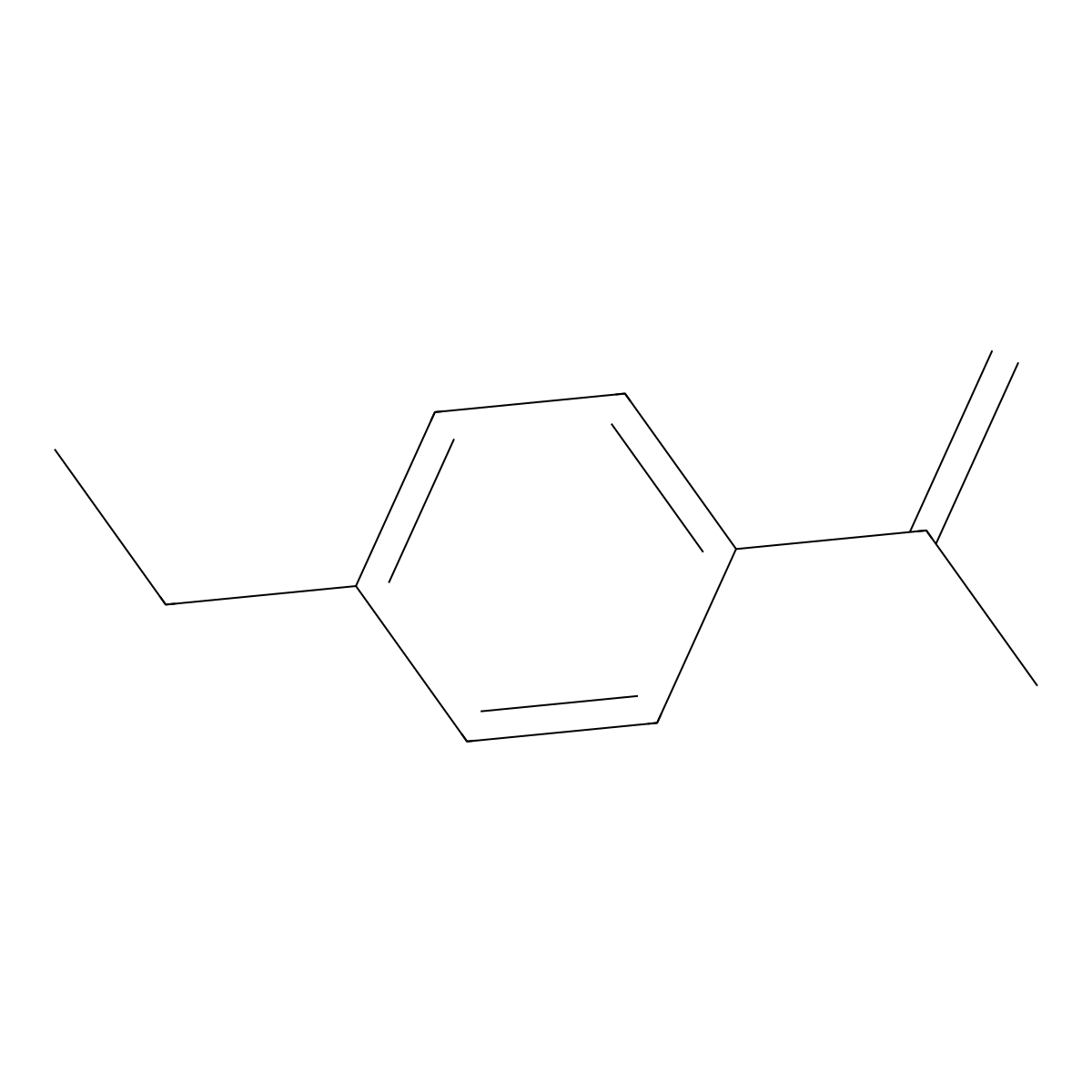 Benzene, 1-ethyl-4-(1-methylethenyl)- molecular structure, CAS 13045-22-2