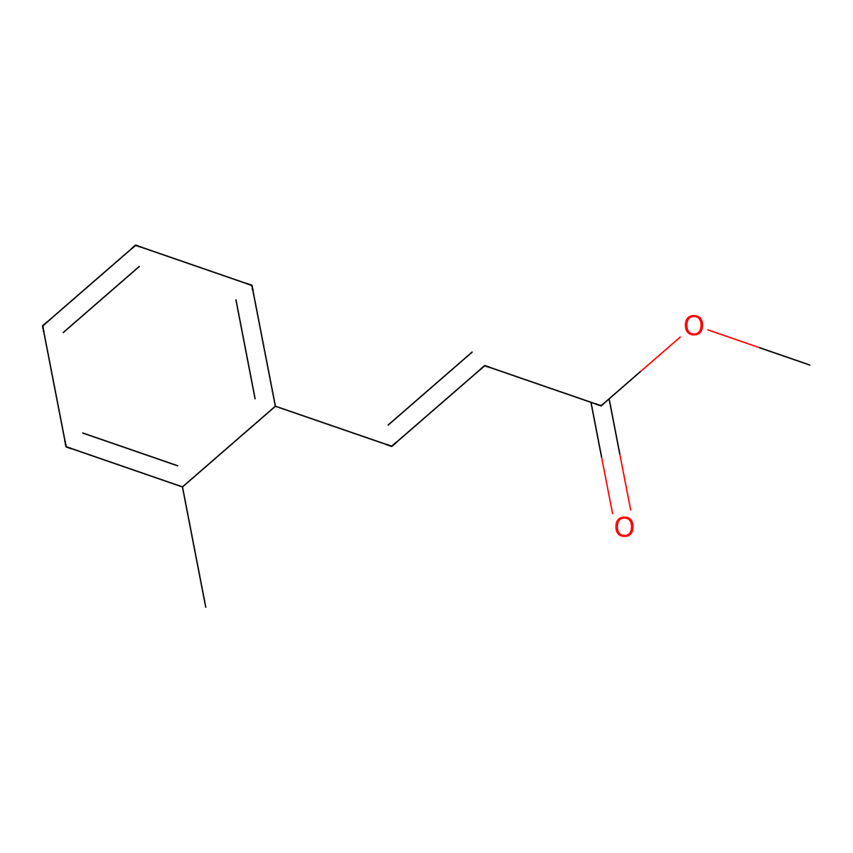 2-Propenoic acid, 3-(2-methylphenyl)-, methyl ester, (2E)- molecular structure, CAS 130451-86-4