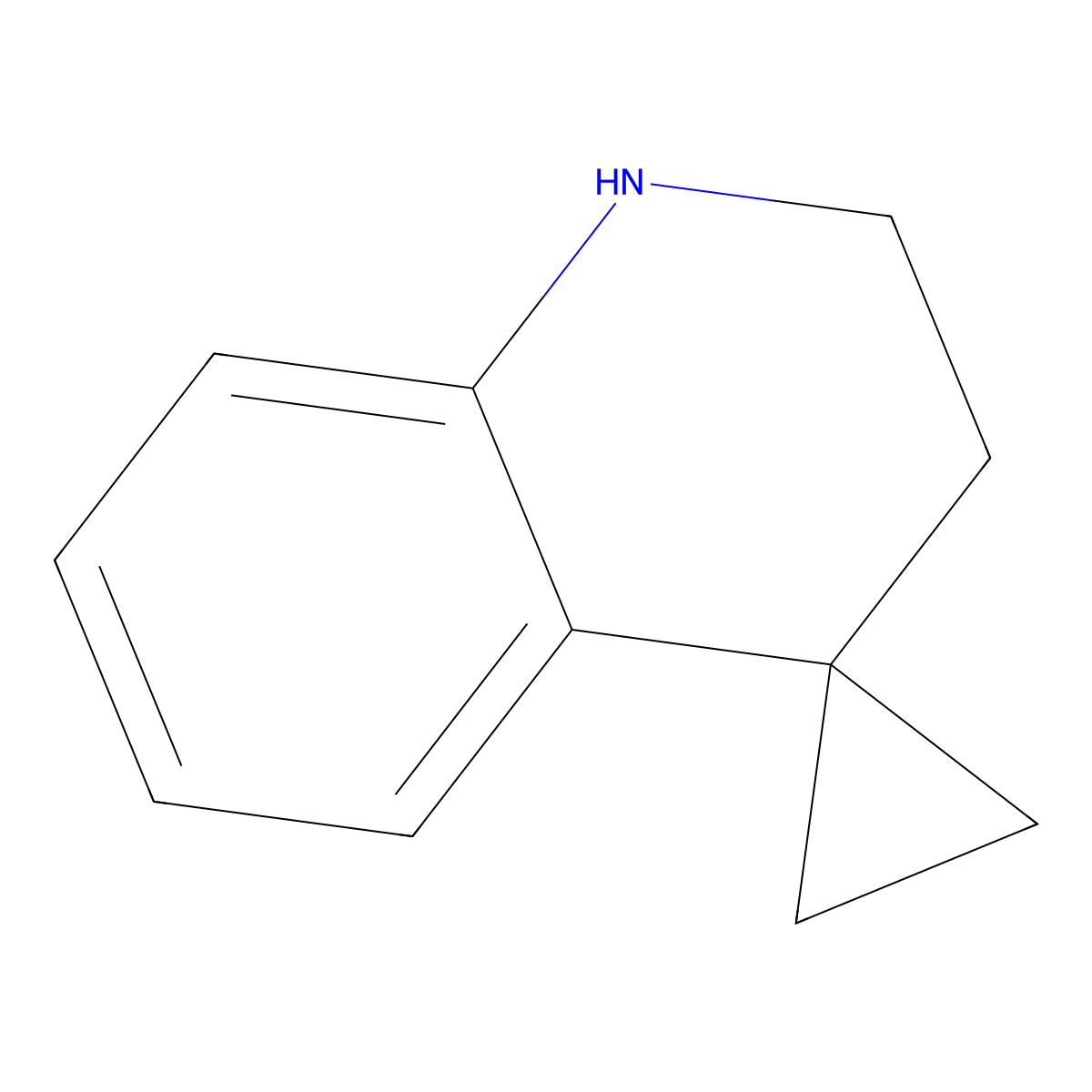 2',3'-dihydro-1'H-spiro[cyclopropane-1,4'-quinoline] molecular structure, CAS 1304598-29-5