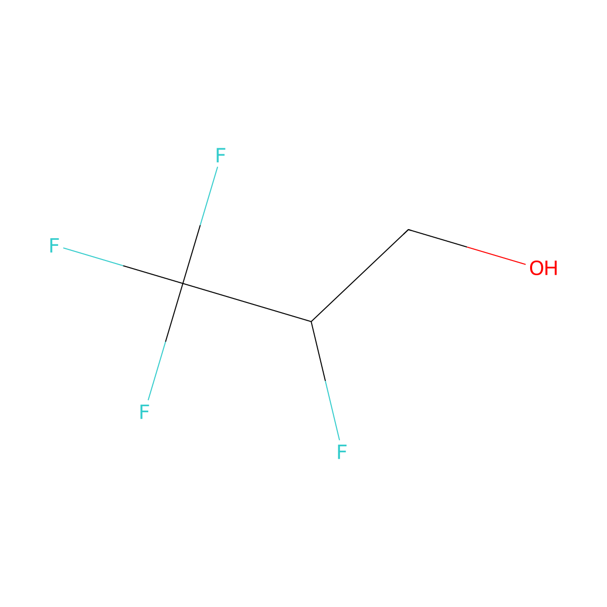 2,3,3,3-Tetrafluoropropan-1-ol molecular structure, CAS 13046-44-1
