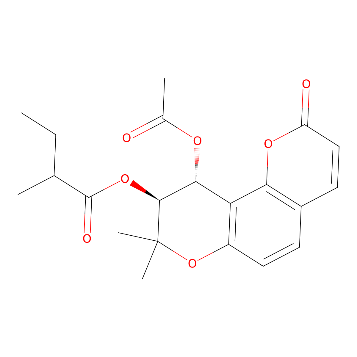 Peucedanocoumarin I molecular structure, CAS 130464-55-0