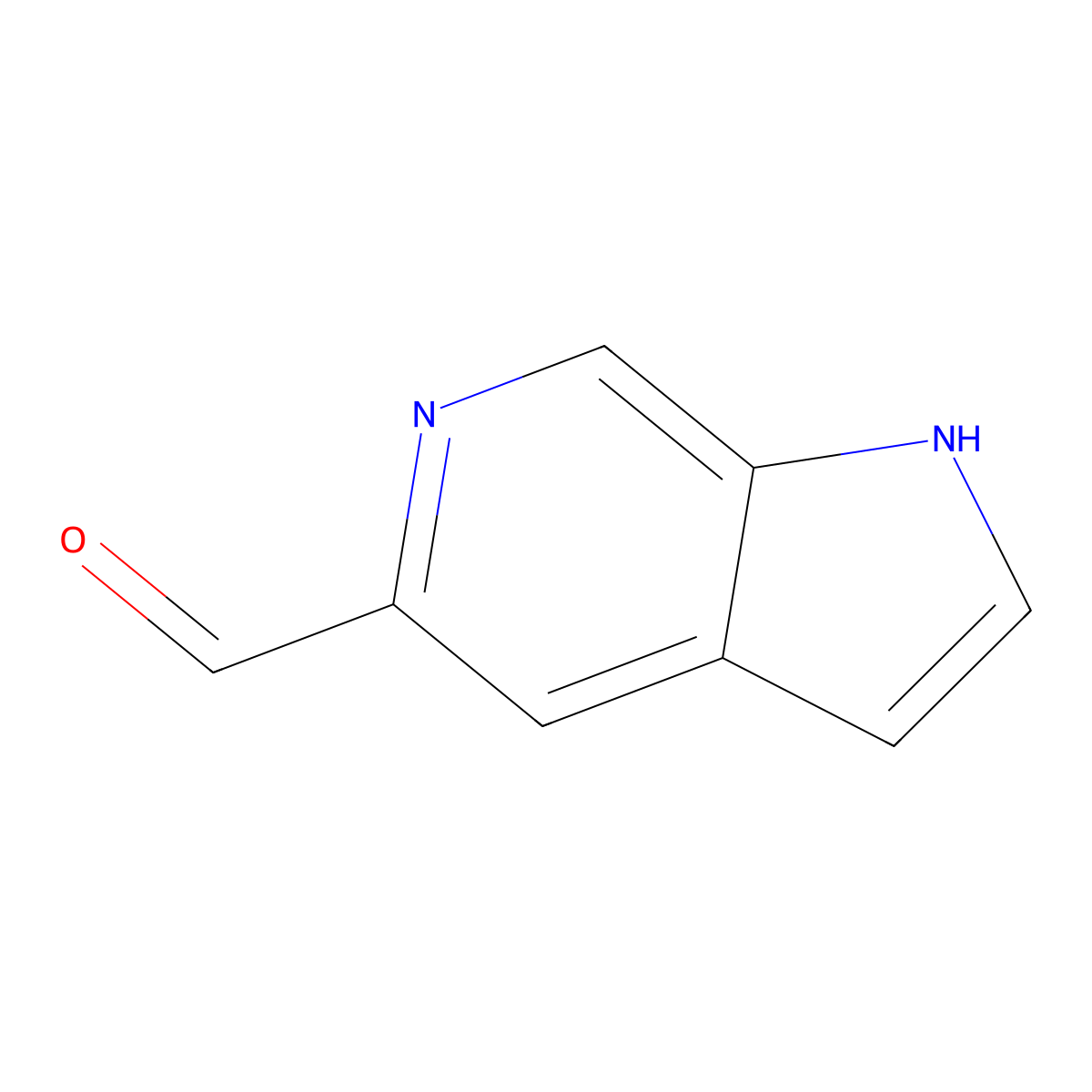 1H-Pyrrolo[2,3-c]pyridine-5-carbaldehyde molecular structure, CAS 130473-26-6