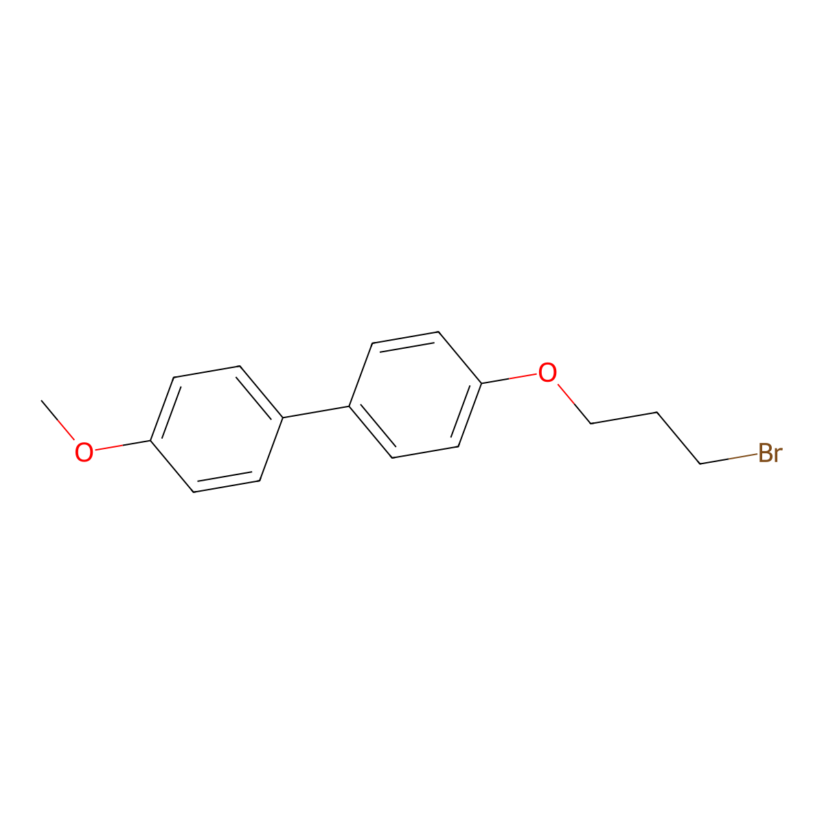 4-(3-Bromopropoxy)-4'-methoxy-1,1'-biphenyl molecular structure, CAS 130474-48-5