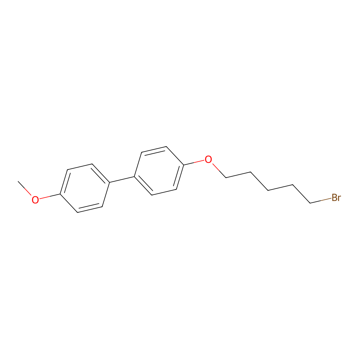 4-[(5-Bromopentyl)oxy]-4'-methoxy-1,1'-biphenyl molecular structure, CAS 130474-49-6