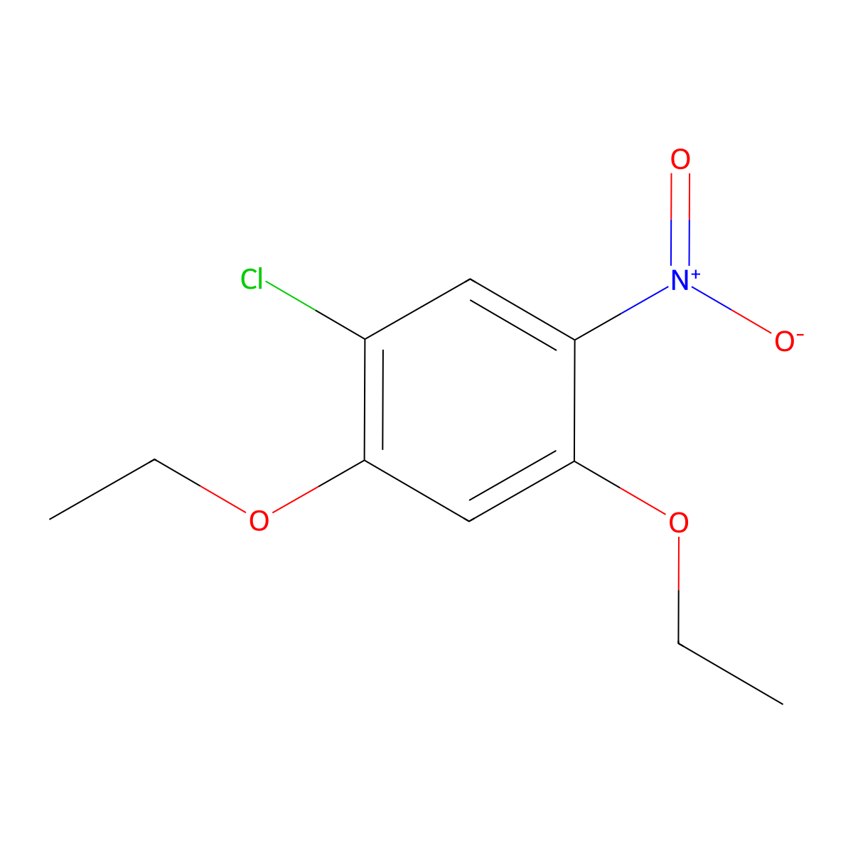 1-Chloro-2,4-diethoxy-5-nitrobenzene molecular structure, CAS 130474-89-4
