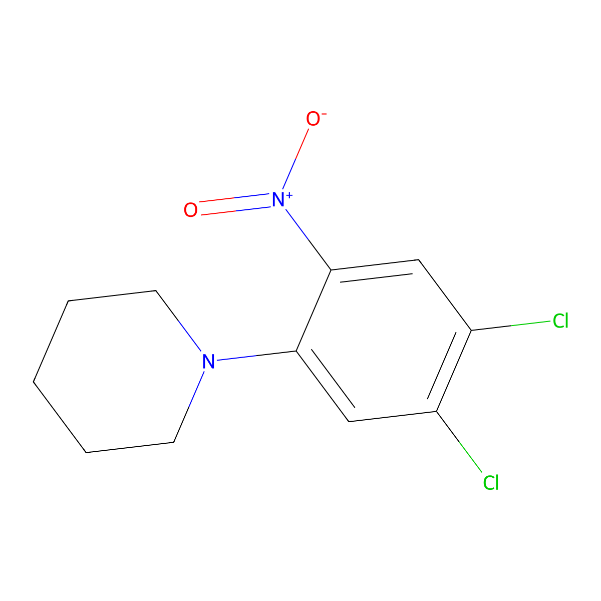 1-(4,5-Dichloro-2-nitrophenyl)piperidine molecular structure, CAS 130475-07-9
