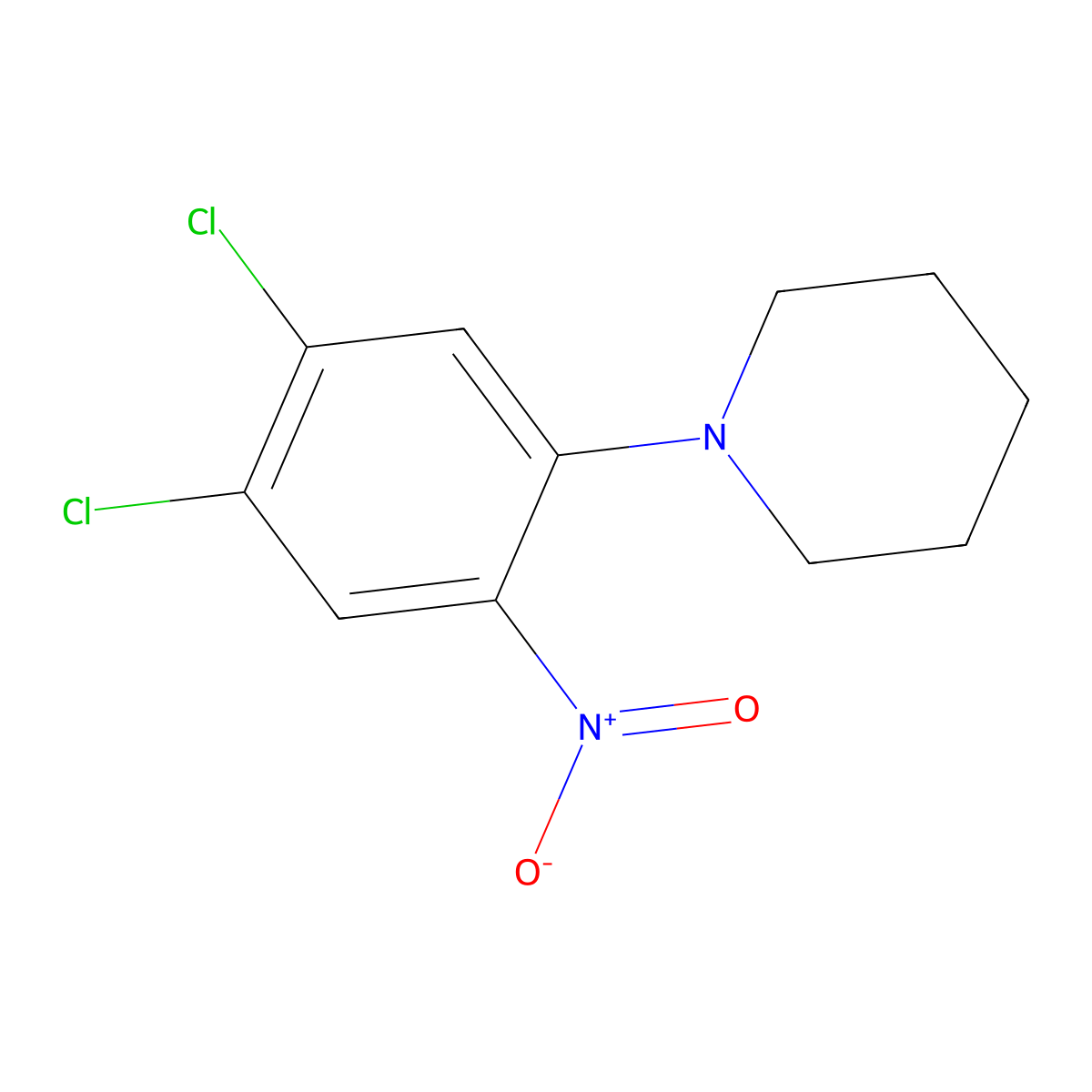 1-(4,5-Dichloro-2-nitrophenyl)piperidine molecular structure, CAS 130475-07-9