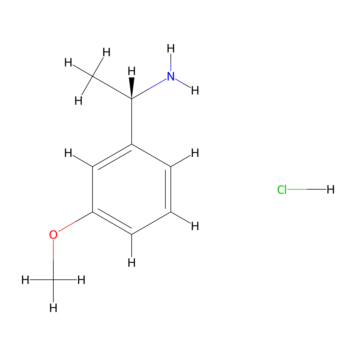 (S)-1-(3-Methoxyphenyl)ethanamine hydrochloride molecular structure, CAS 1304771-27-4