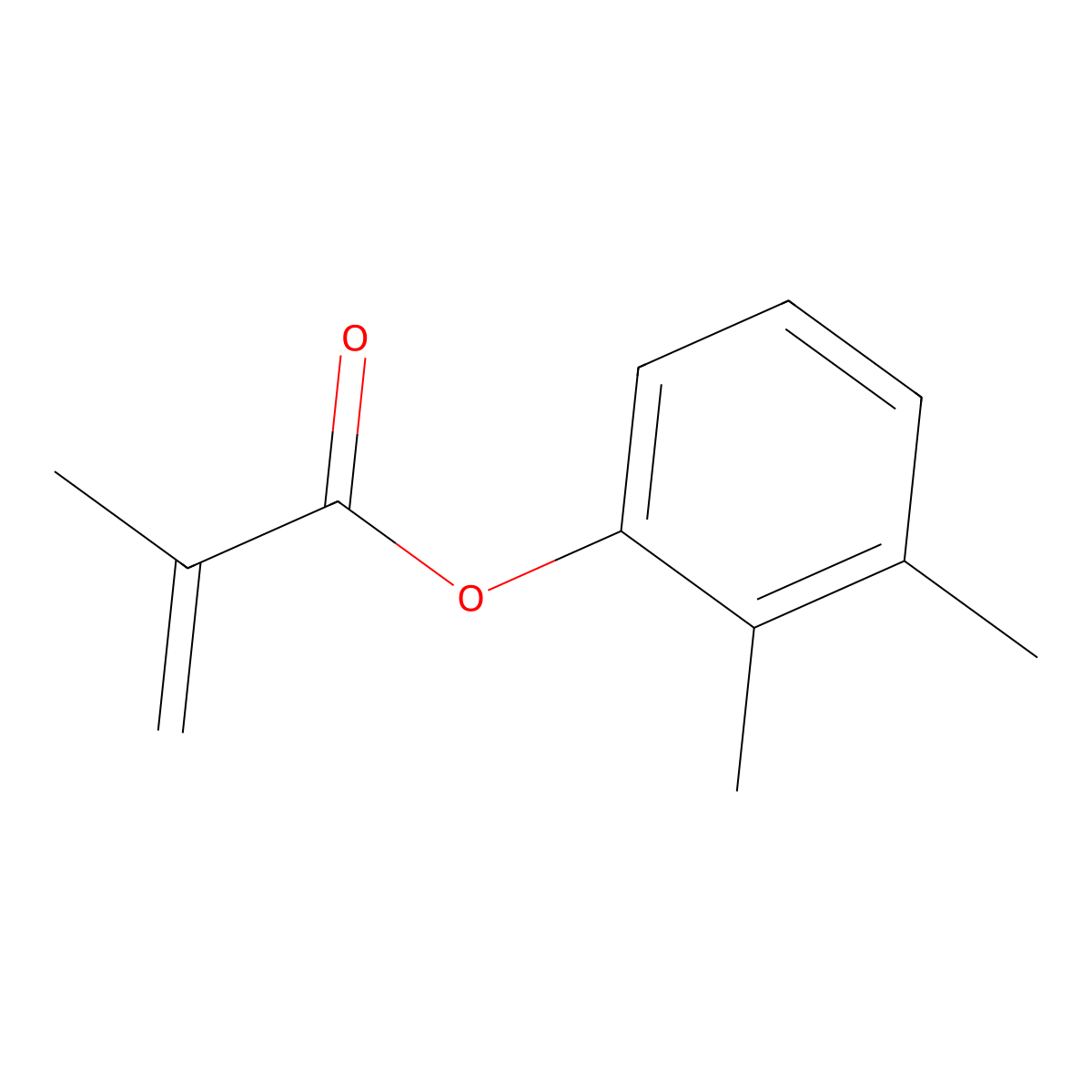 2,3-Dimethylphenyl 2-methyl-2-propenoate molecular structure, CAS 130480-41-0