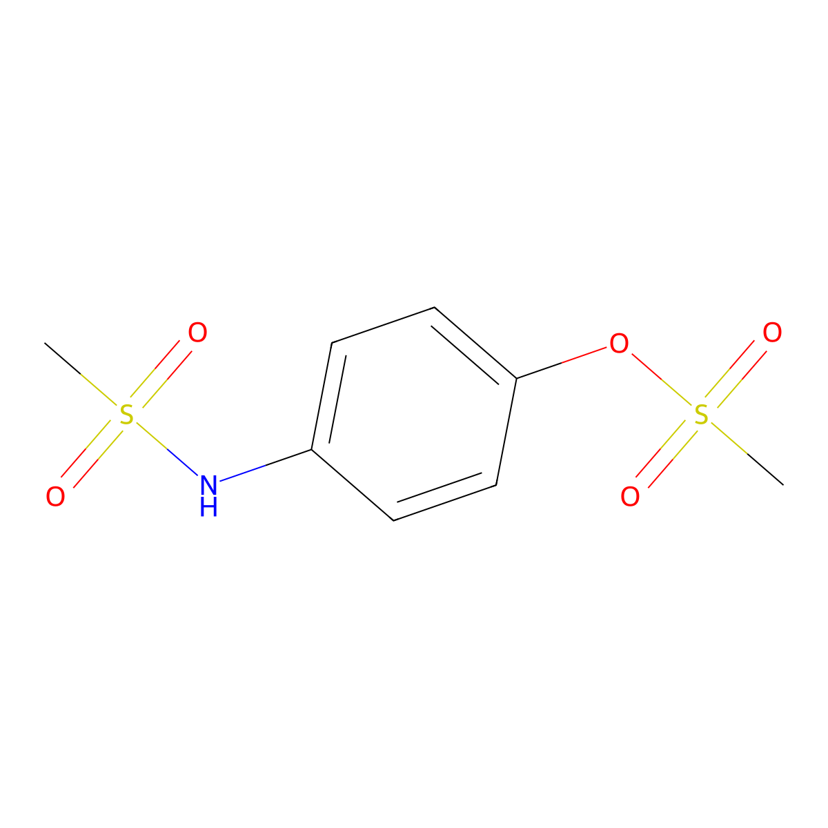 (4-Methanesulfonamidophenyl) methanesulfonate molecular structure, CAS 130480-83-0