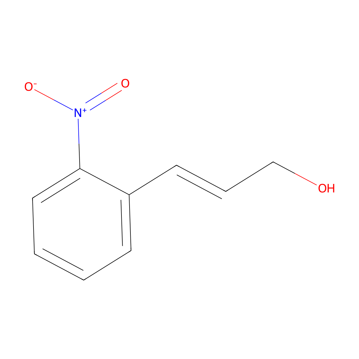 3-(2-Nitrophenyl)prop-2-en-1-ol molecular structure, CAS 130489-97-3