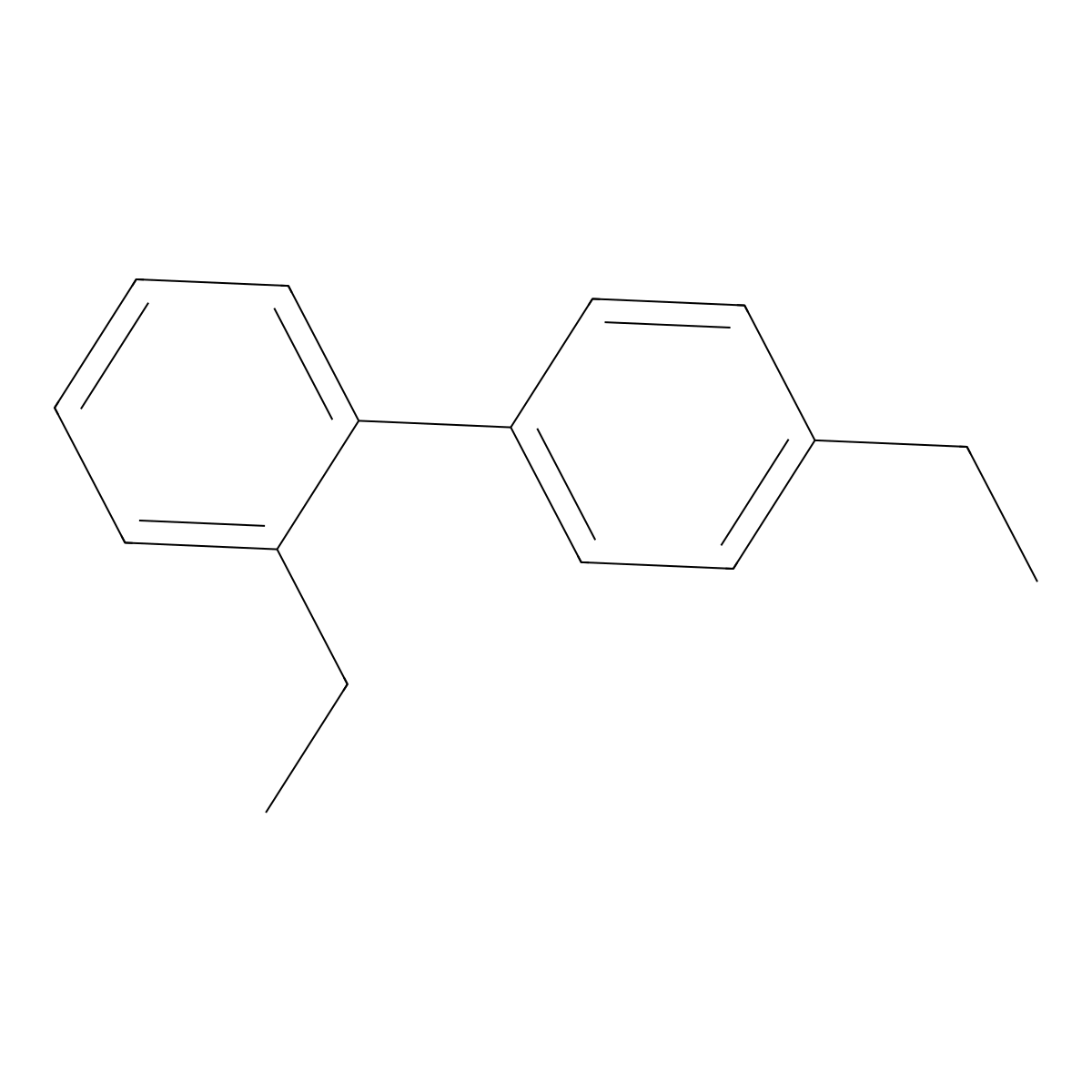 2,4'-Diethyl-1,1'-biphenyl molecular structure, CAS 13049-37-1