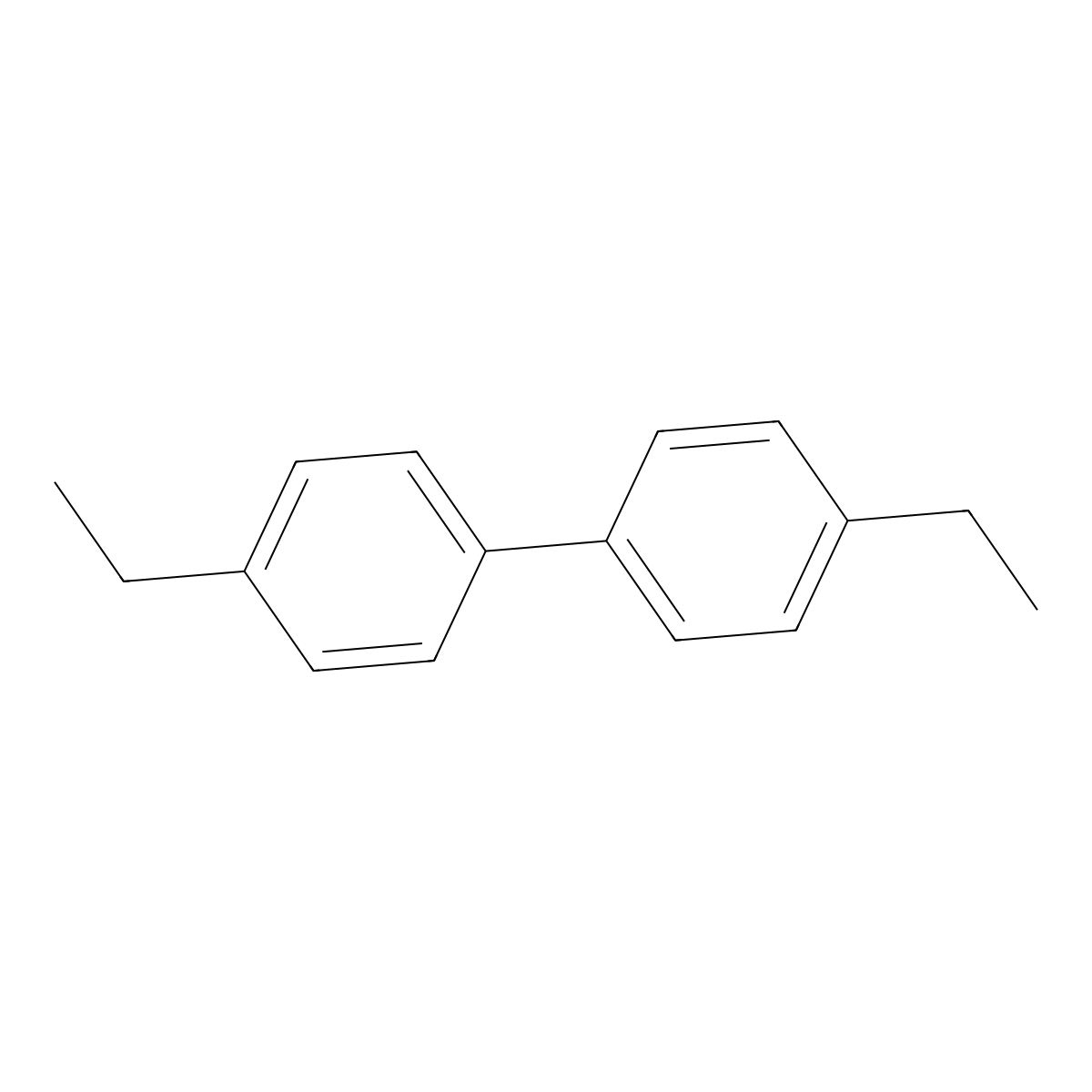 4,4'-Diethylbiphenyl molecular structure, CAS 13049-40-6