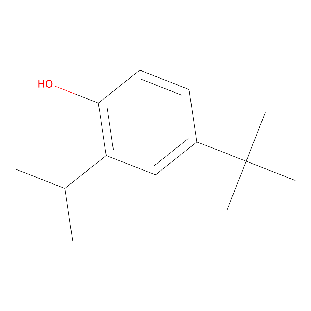 4-(Tert-butyl)-2-isopropylphenol molecular structure, CAS 13049-50-8