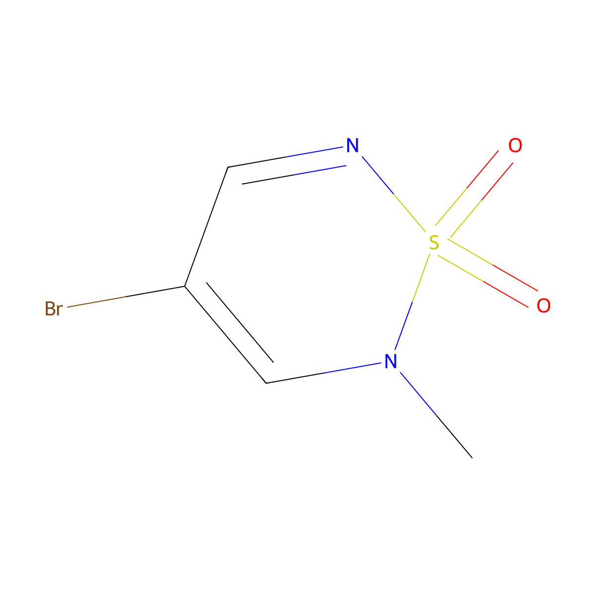 4-bromo-2-methyl-2H-1lambda6,2,6-thiadiazine-1,1-dione molecular structure, CAS 130490-28-7