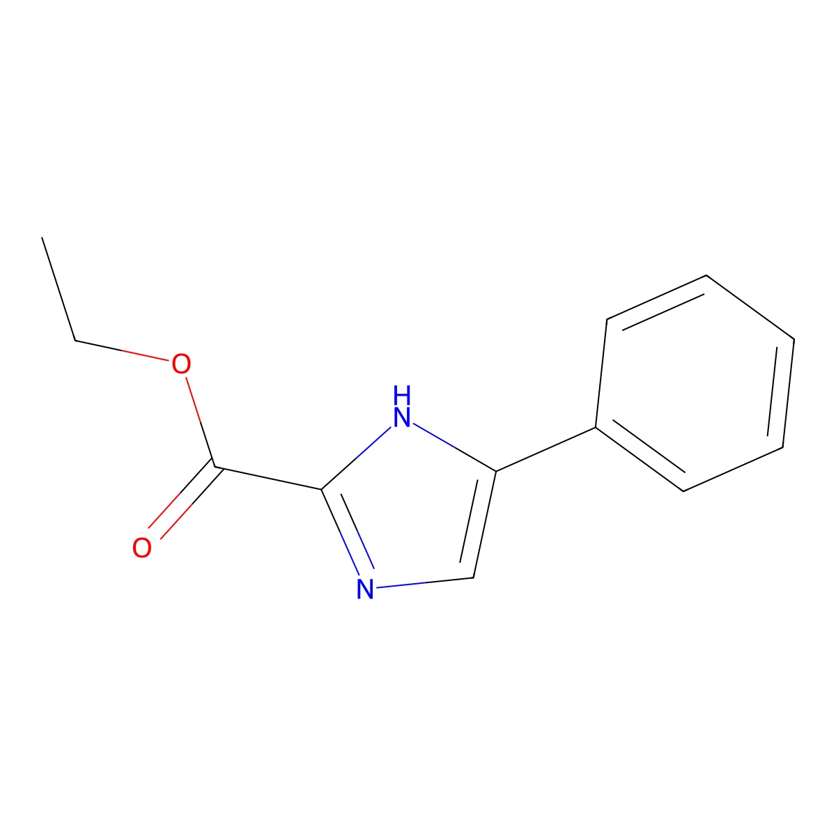 ethyl 5-phenyl-1H-imidazole-2-carboxylate molecular structure, CAS 130493-12-8