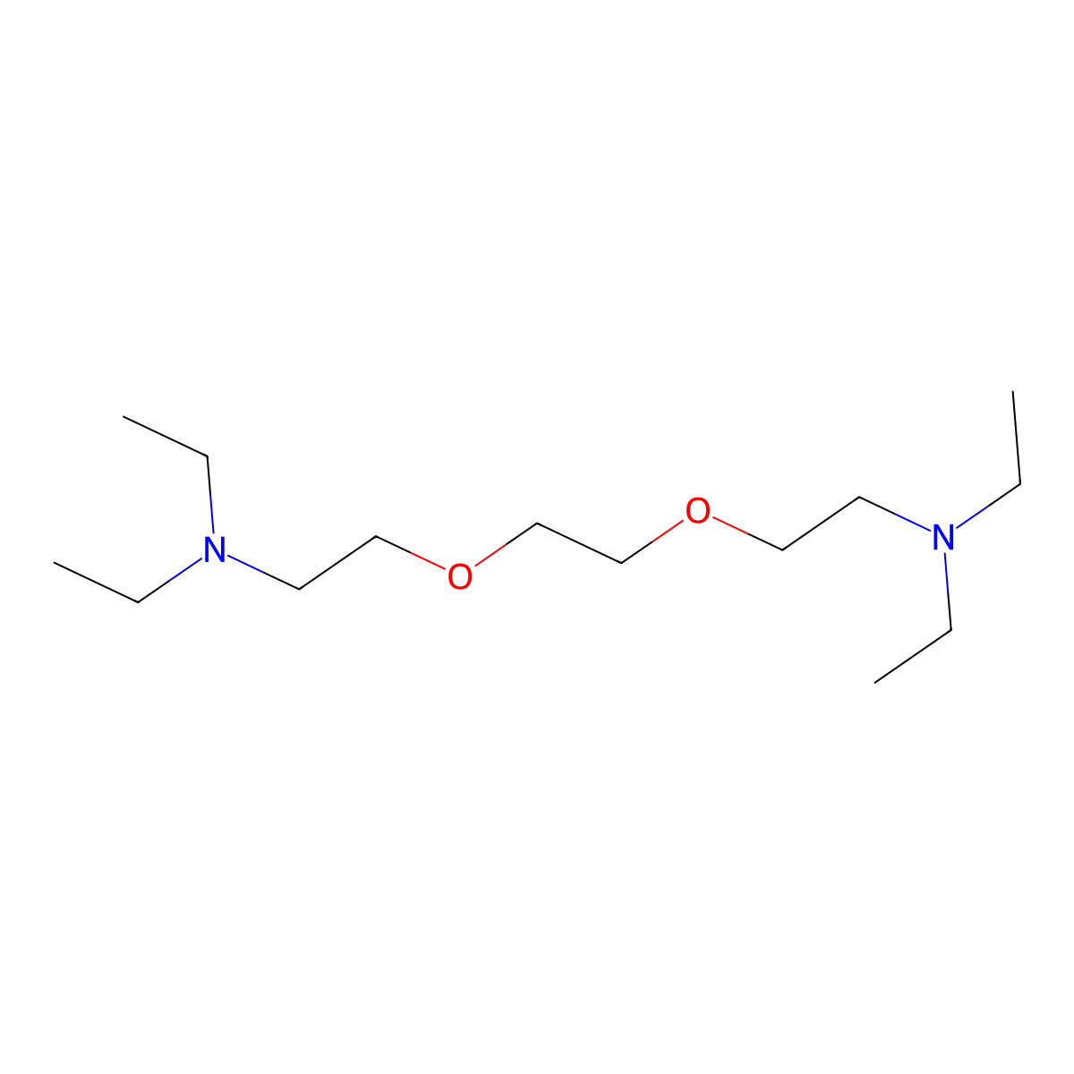 2-[2-[2-(diethylamino)ethoxy]ethoxy]-N,N-diethylethanamine molecular structure, CAS 130493-54-8