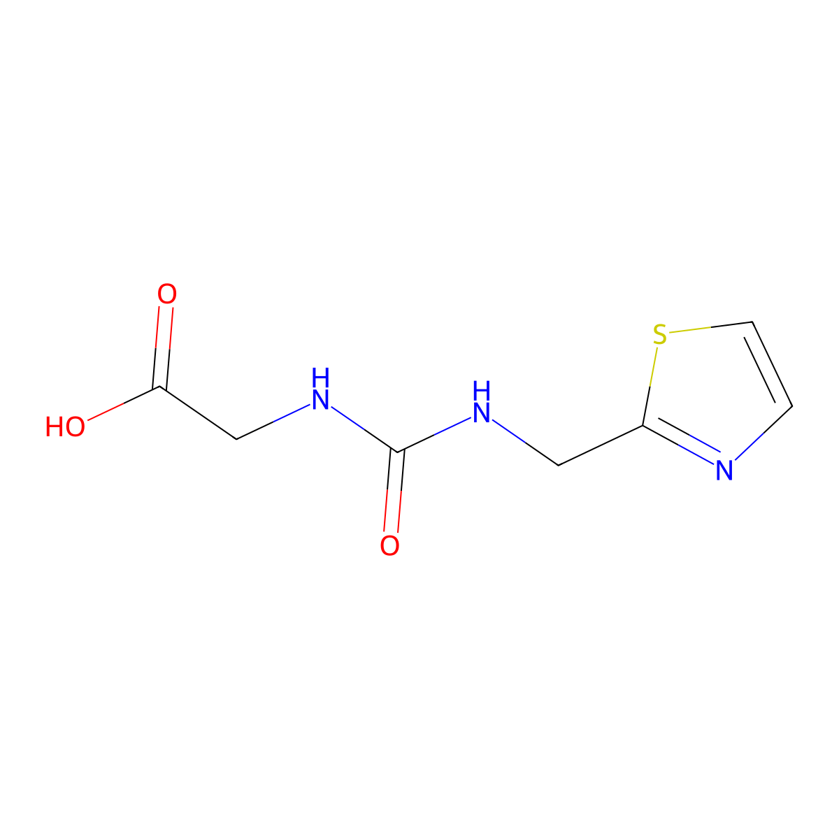 ((Thiazol-2-ylmethyl)carbamoyl)glycine molecular structure, CAS 1304936-11-5