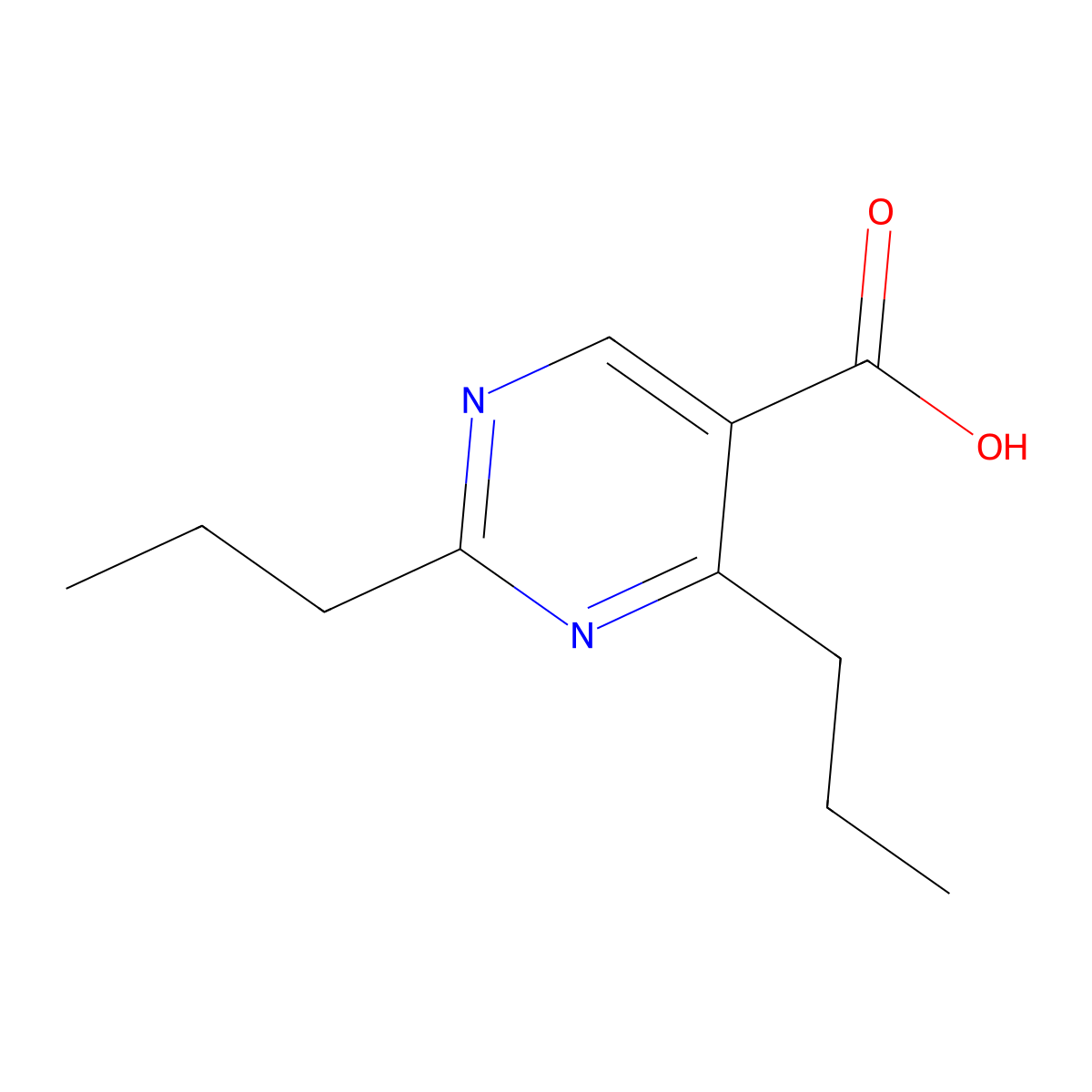 2,4-Dipropylpyrimidine-5-carboxylic acid molecular structure, CAS 1304969-07-0