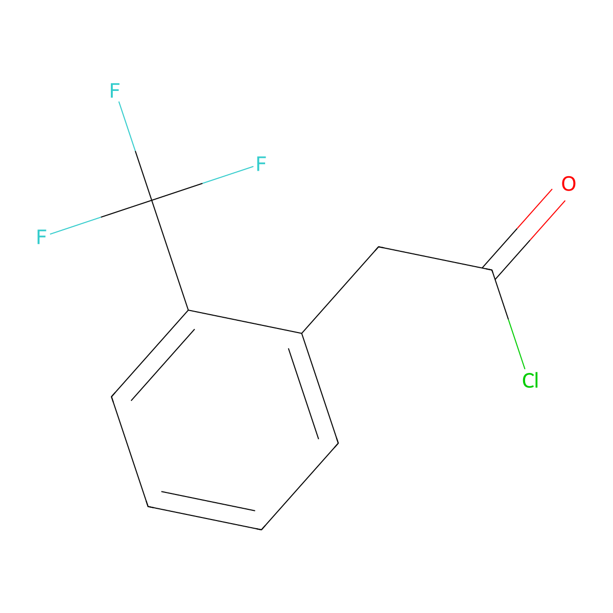 2-(Trifluoromethyl)phenylacetyl chloride molecular structure, CAS 130497-31-3