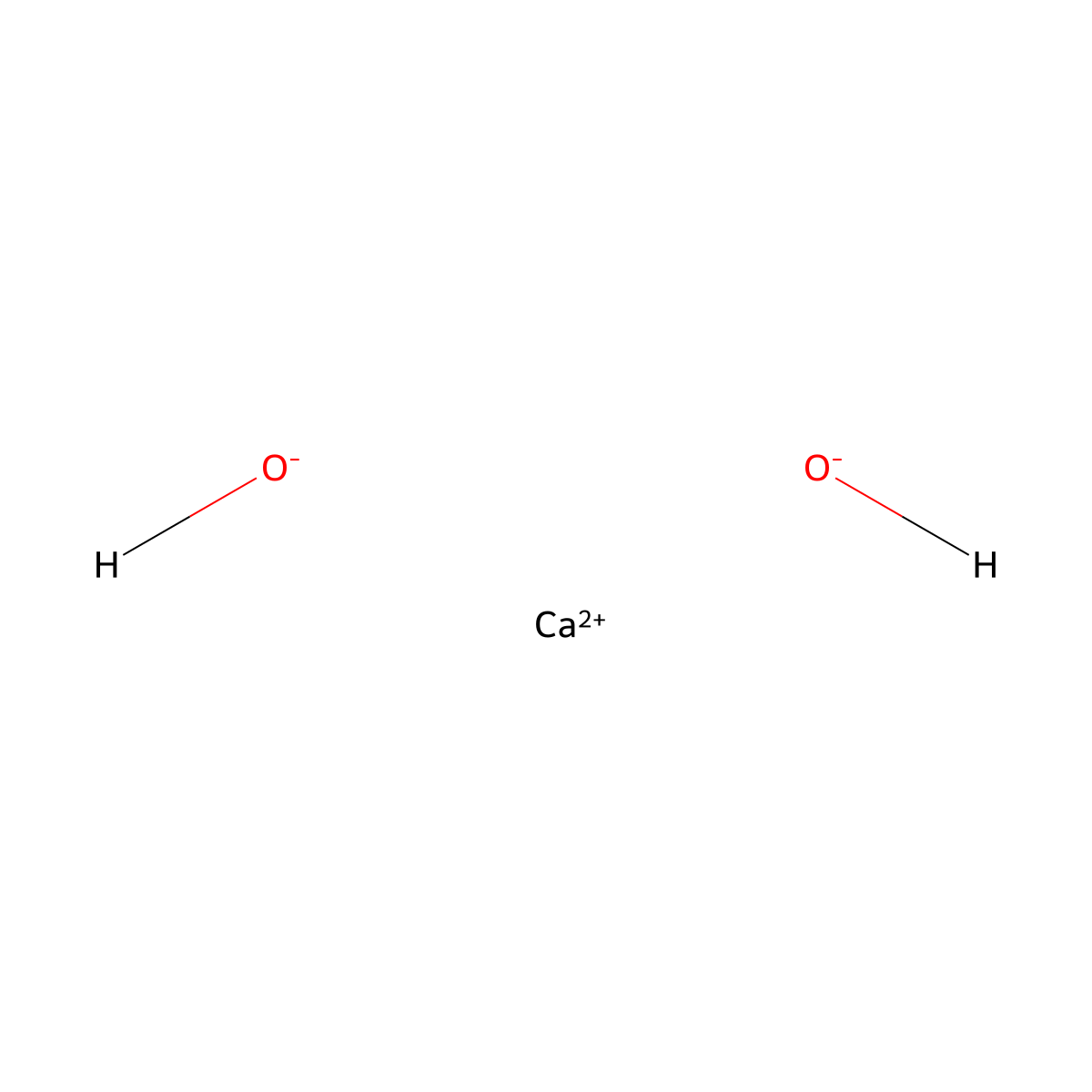 Calcium;dihydroxide molecular structure, CAS 1305-62-0