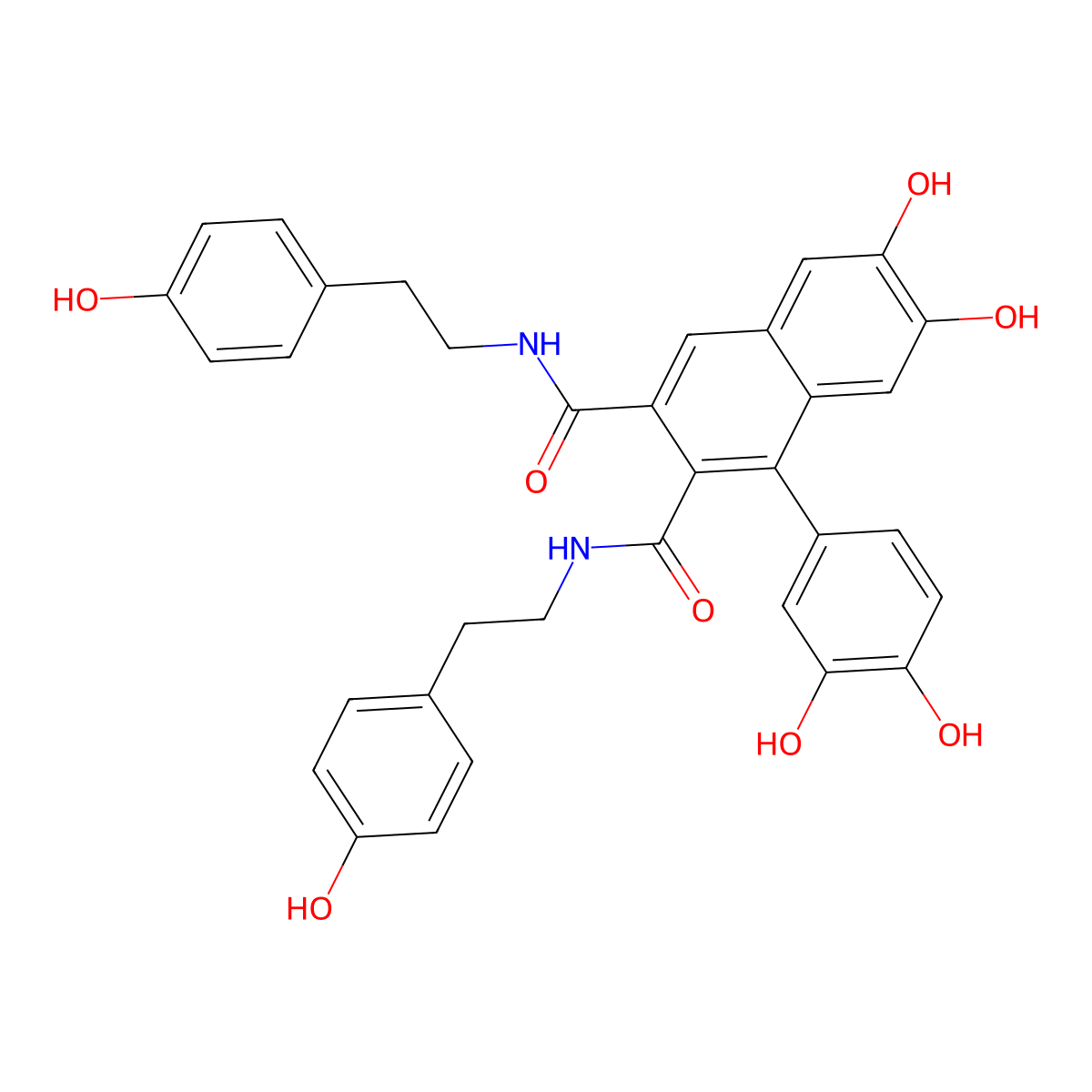 Cannabisin A molecular structure, CAS 130508-46-2