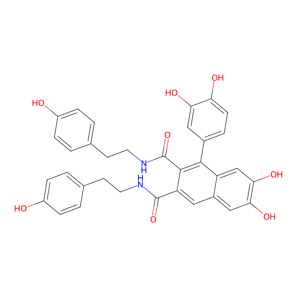Cannabisin A molecular structure, CAS 130508-46-2