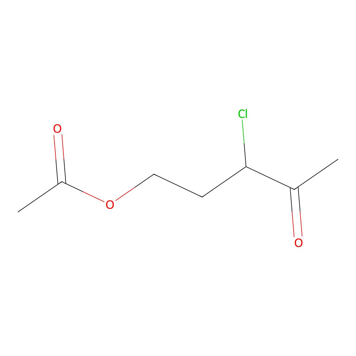 2-Chloro-3-oxopentyl acetate molecular structure, CAS 13051-49-5