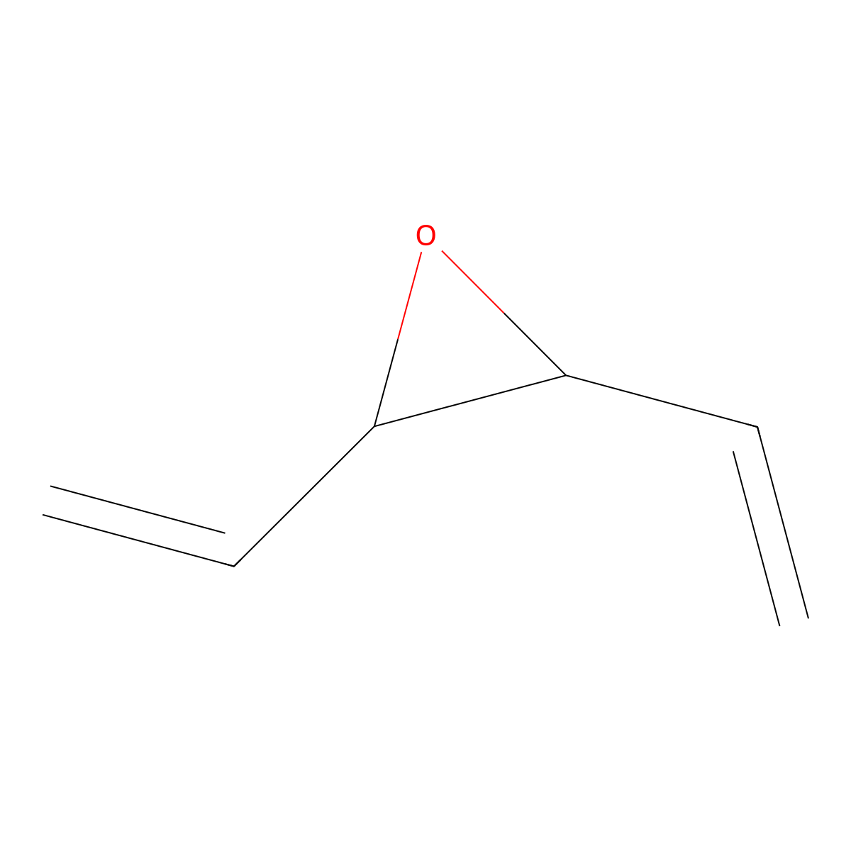 trans-2,3-Divinyloxirane molecular structure, CAS 13051-61-1