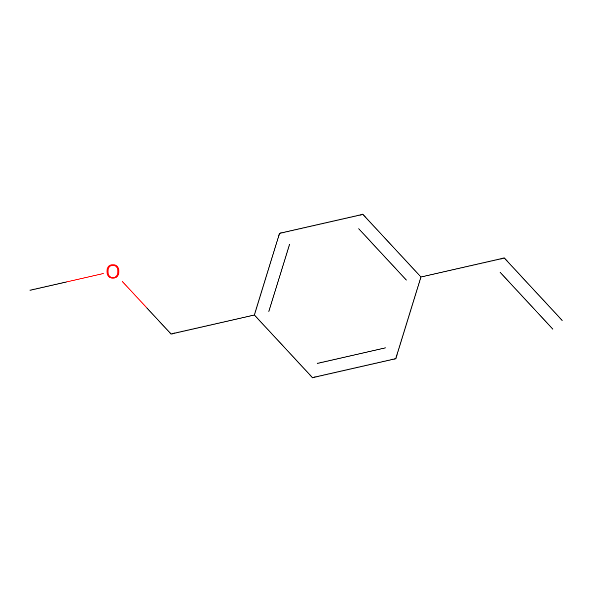 1-Ethenyl-4-(methoxymethyl)benzene molecular structure, CAS 13051-65-5
