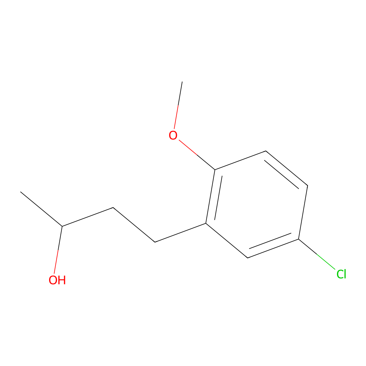 4-(5-Chloro-2-methoxyphenyl)butan-2-ol molecular structure, CAS 1305199-17-0