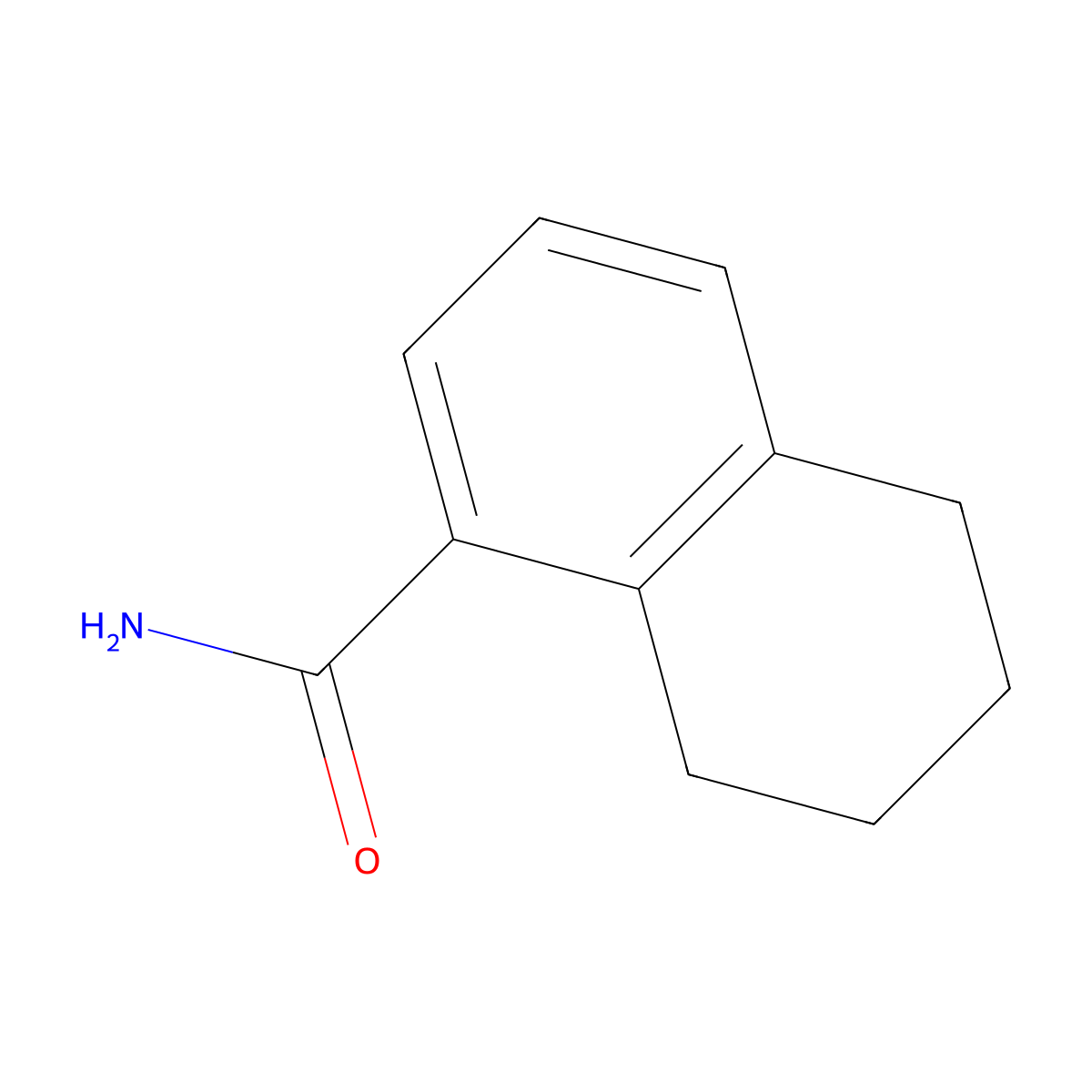 5,6,7,8-Tetrahydronaphthalene-1-carboxamide molecular structure, CAS 13052-97-6