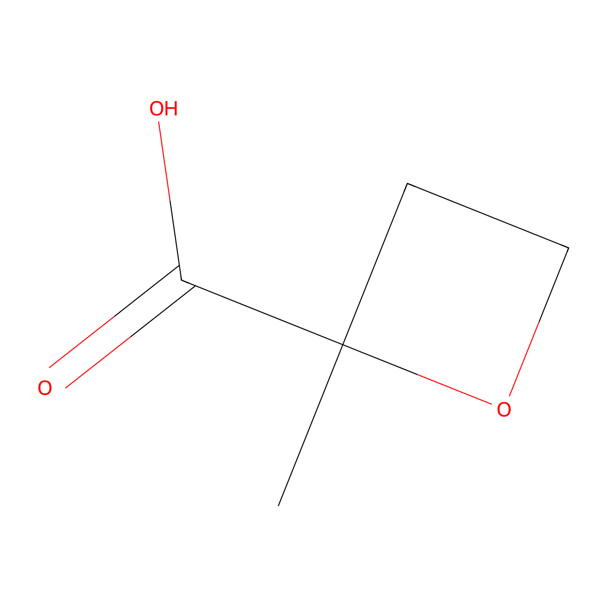 2-Methyloxetane-2-carboxylic acid molecular structure, CAS 1305207-92-4