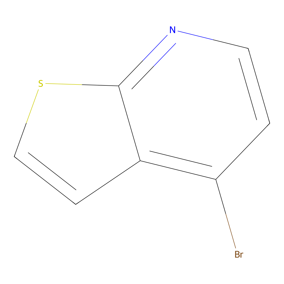 4-Bromothieno[2,3-b]pyridine molecular structure, CAS 1305208-22-3