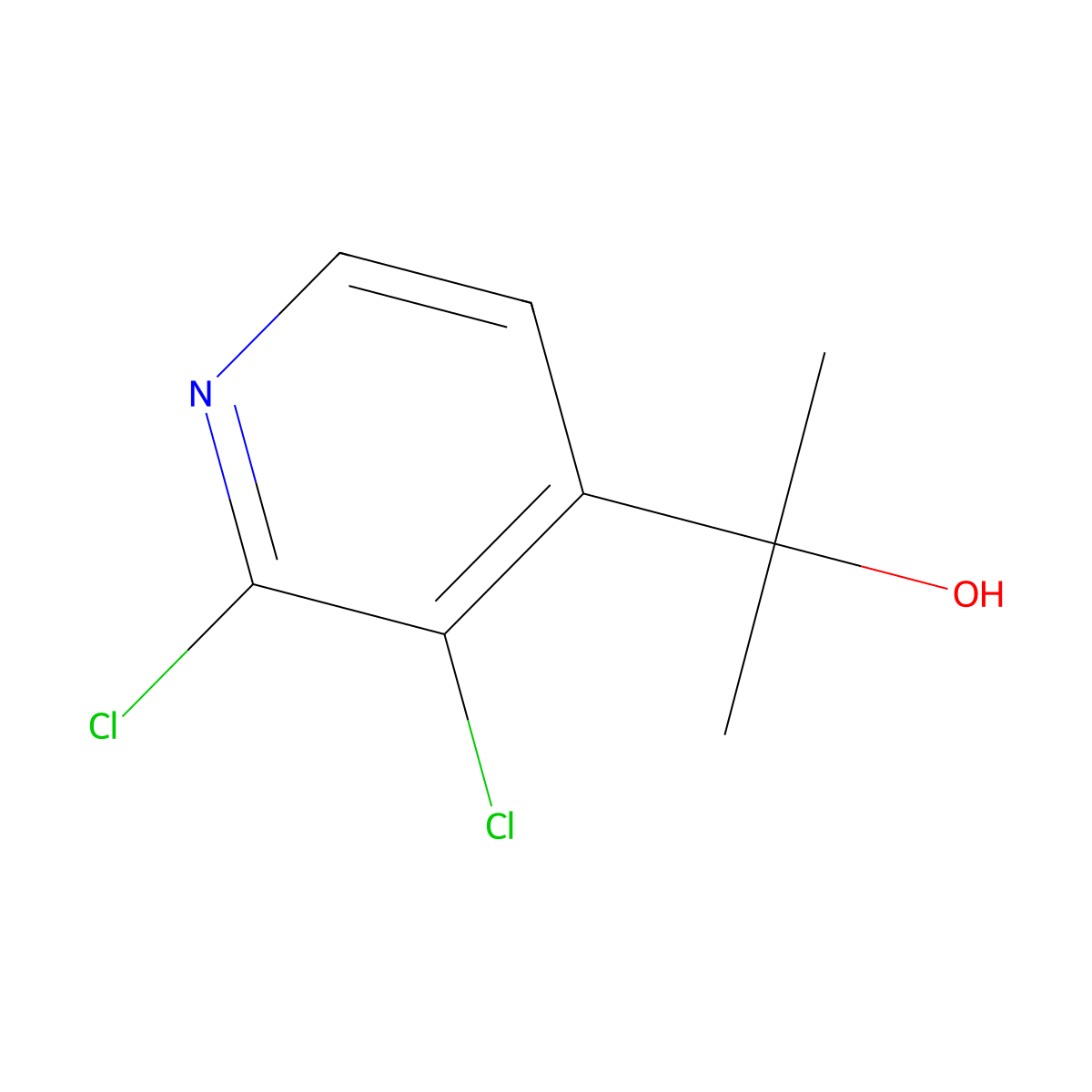 2-(2,3-Dichloropyridin-4-YL)propan-2-OL molecular structure, CAS 1305208-34-7