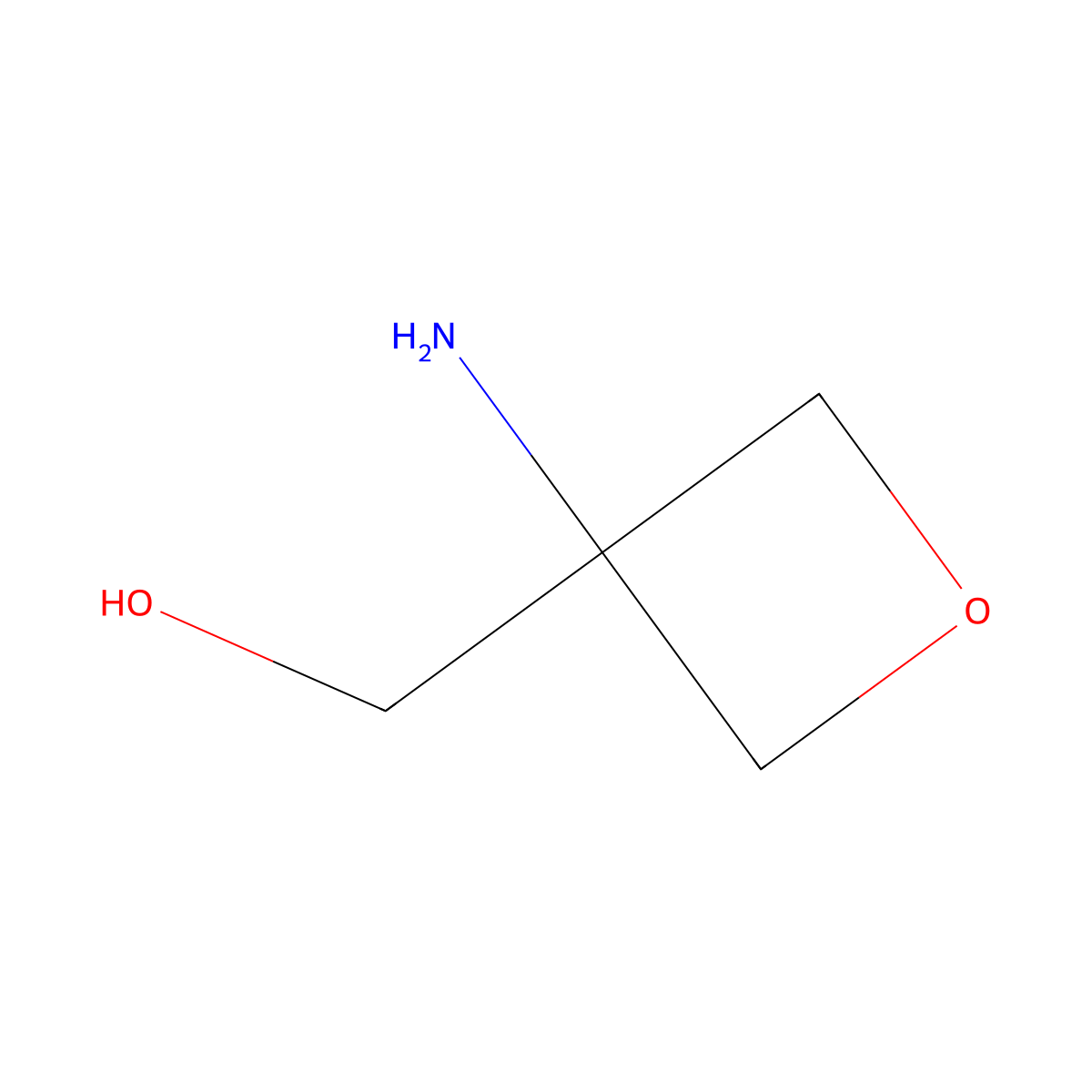 (3-Aminooxetan-3-yl)methanol molecular structure, CAS 1305208-37-0