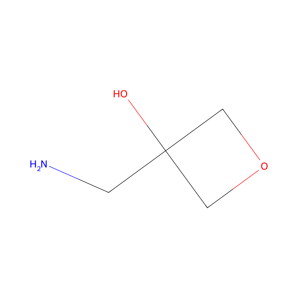 3-(Aminomethyl)oxetan-3-ol molecular structure, CAS 1305208-47-2