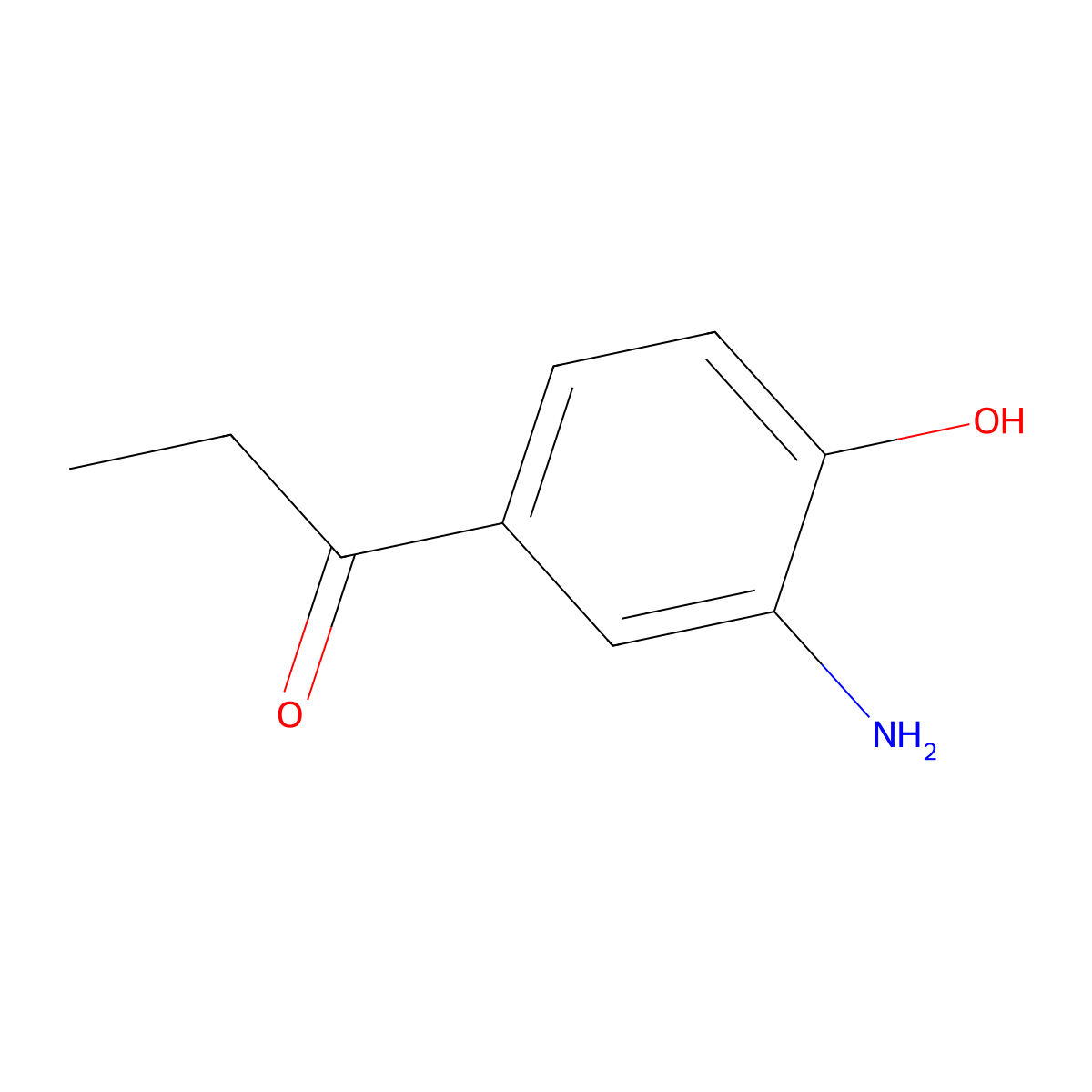 1-(3-Amino-4-hydroxyphenyl)propan-1-one molecular structure, CAS 130521-20-9