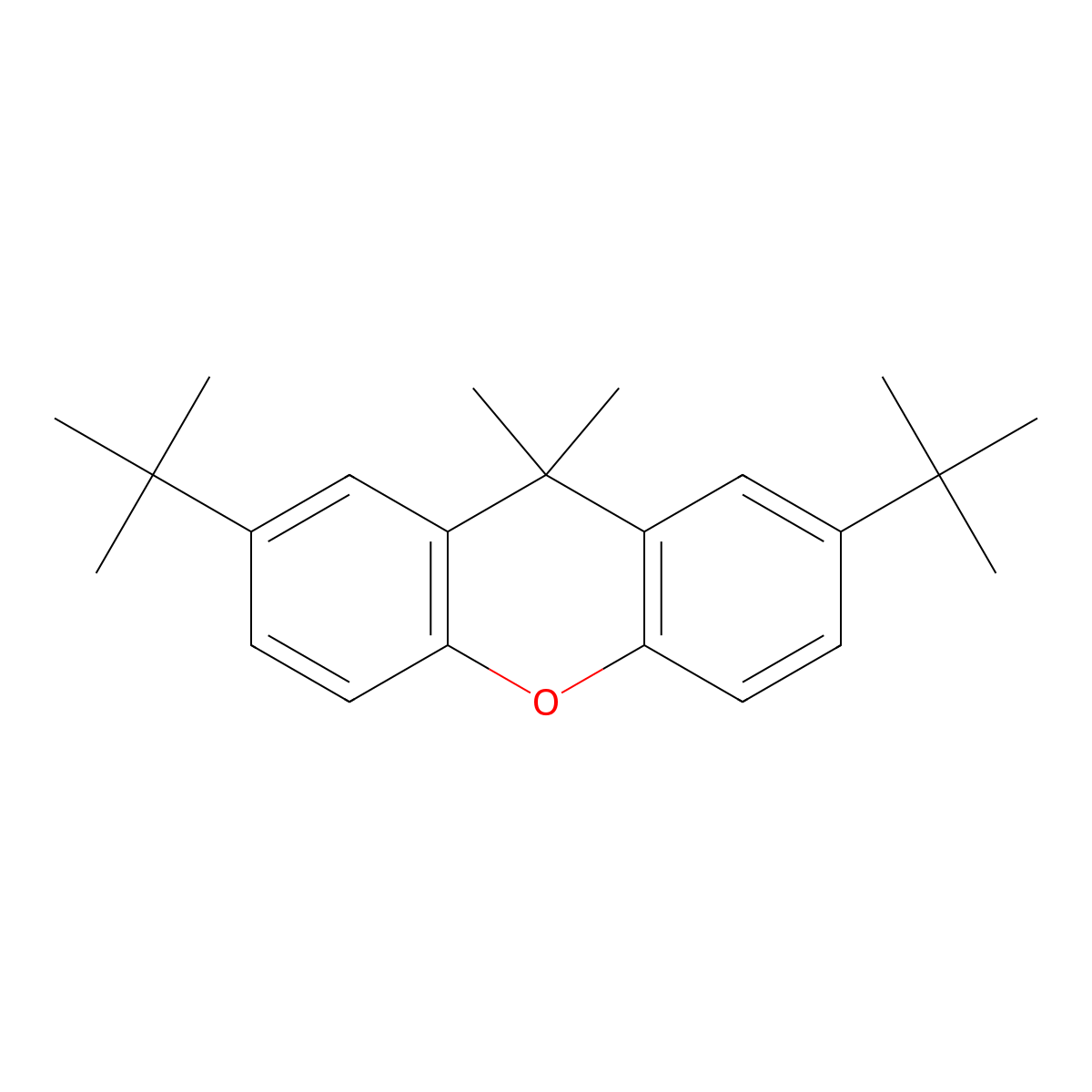 2,7-Di-tert-butyl-9,9-dimethylxanthene molecular structure, CAS 130525-41-6