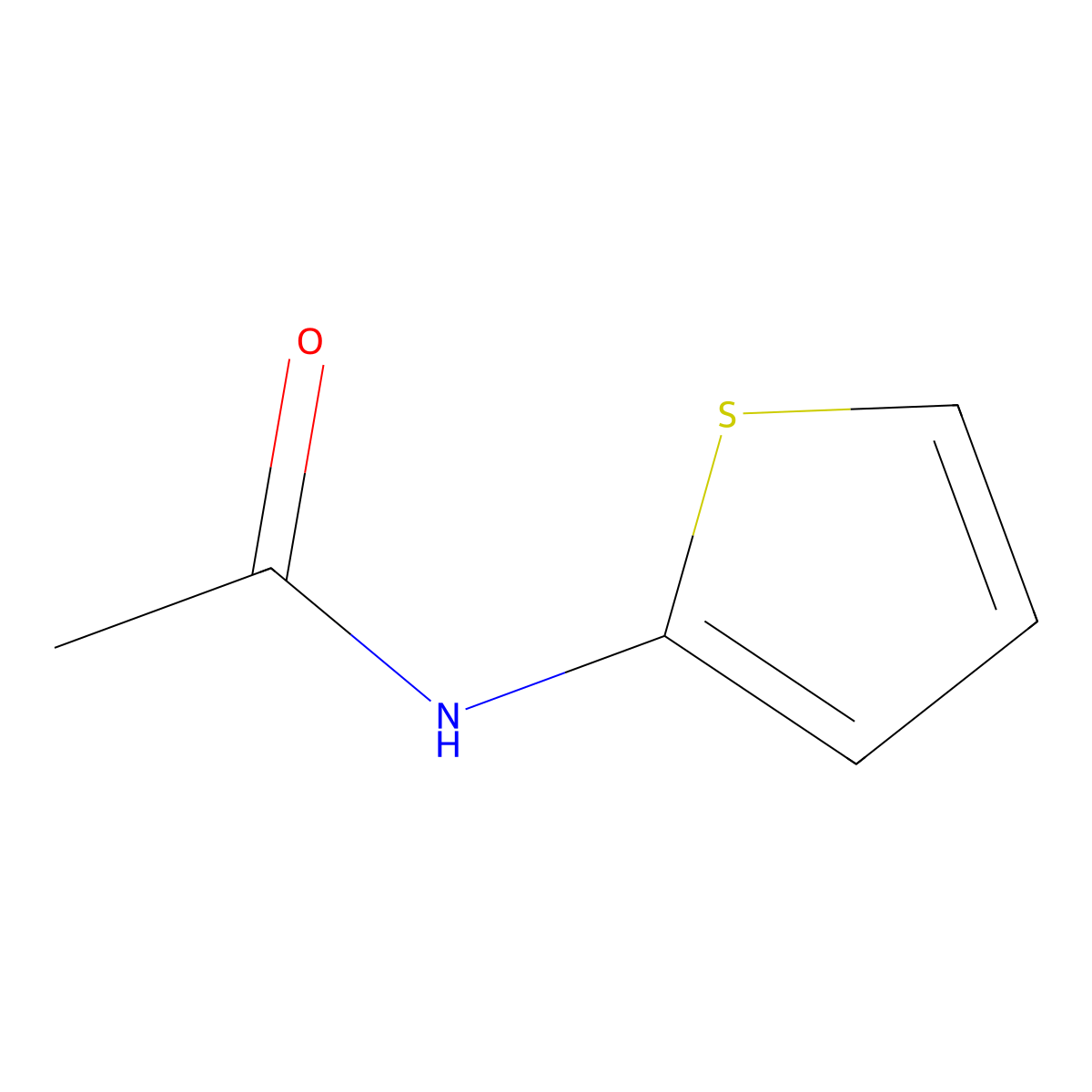 2-(Acetamido)thiophene molecular structure, CAS 13053-81-1